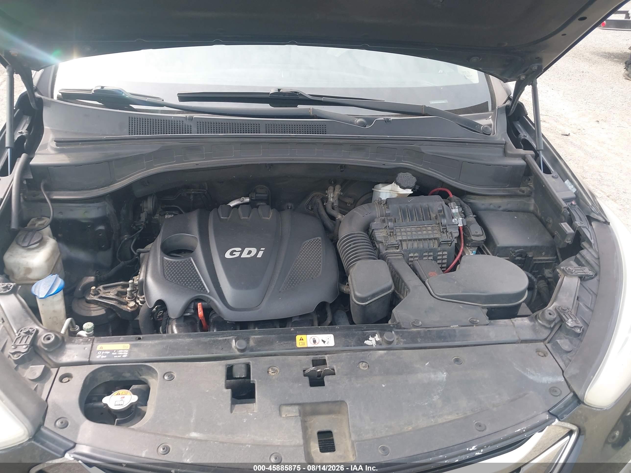 2013 Hyundai Santa Fe Sport Black vin: 5XYZU3LB7DG012088