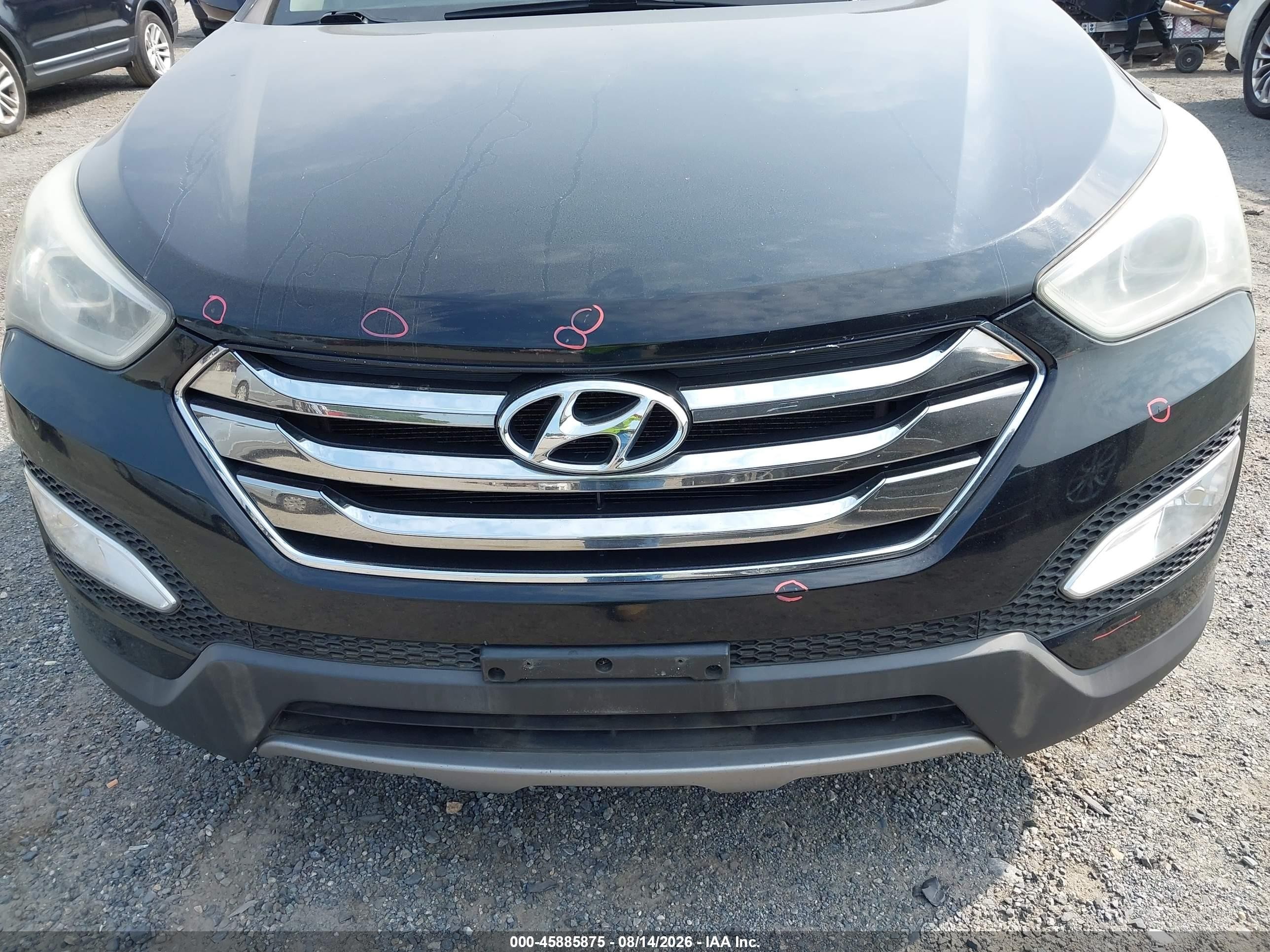 2013 Hyundai Santa Fe Sport Black vin: 5XYZU3LB7DG012088