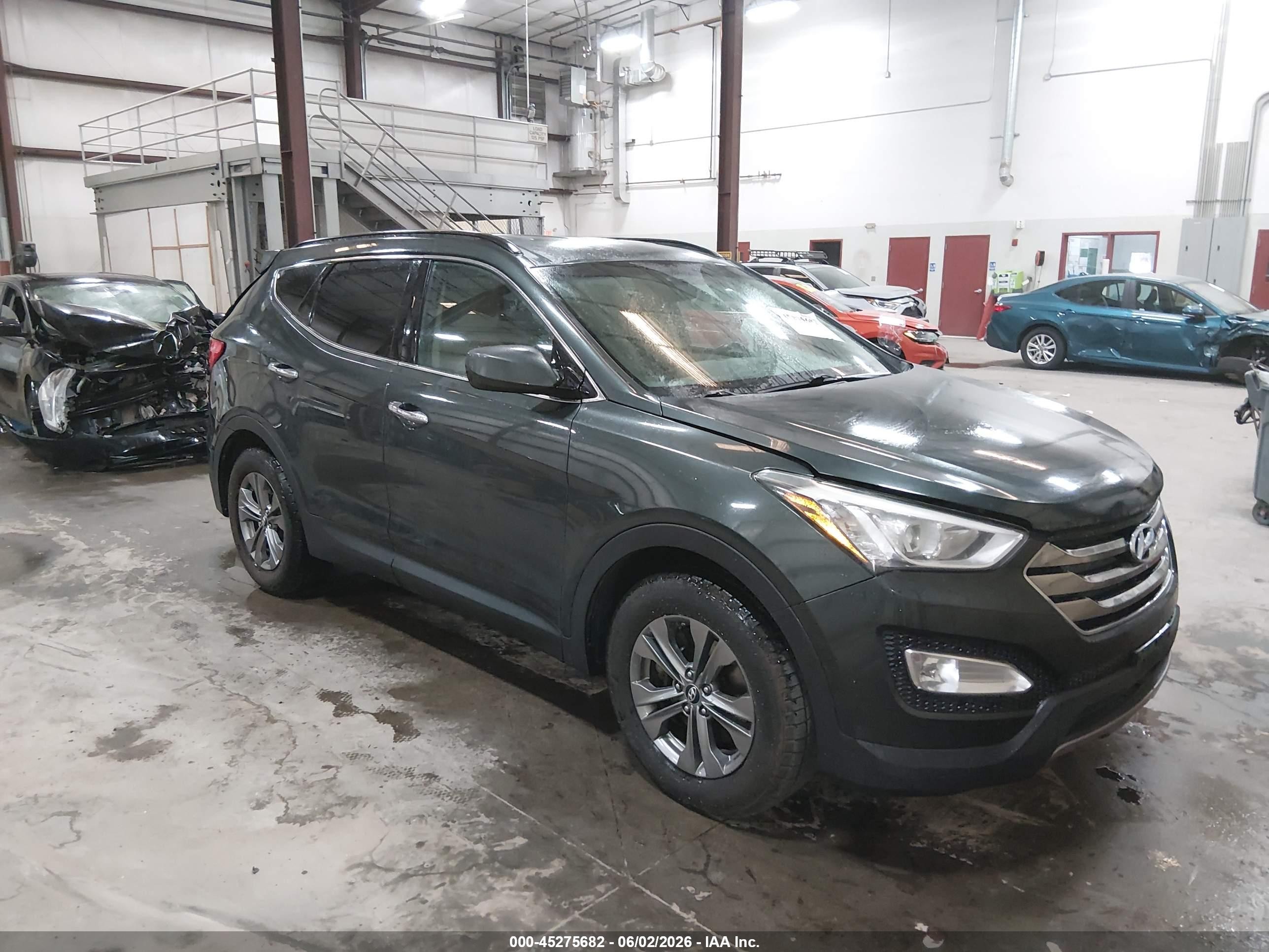 2013 Hyundai Santa Fe Sport Gray vin: 5XYZU3LB7DG053840