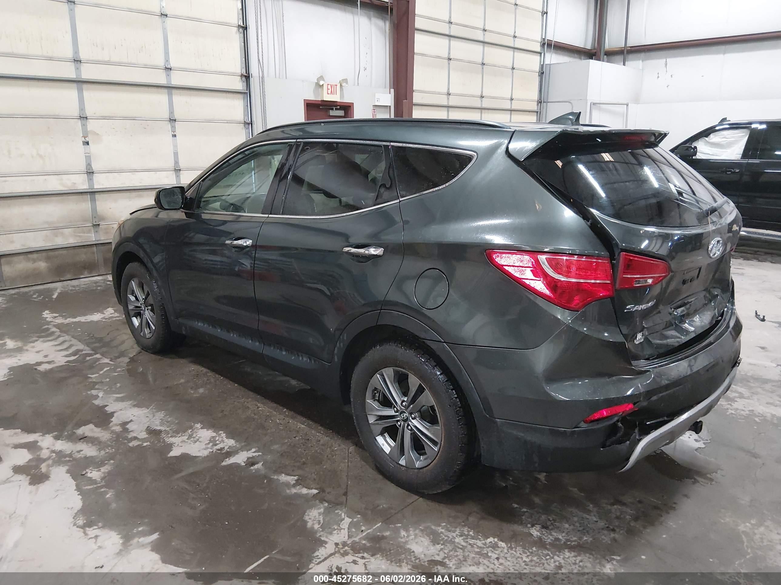 2013 Hyundai Santa Fe Sport Gray vin: 5XYZU3LB7DG053840