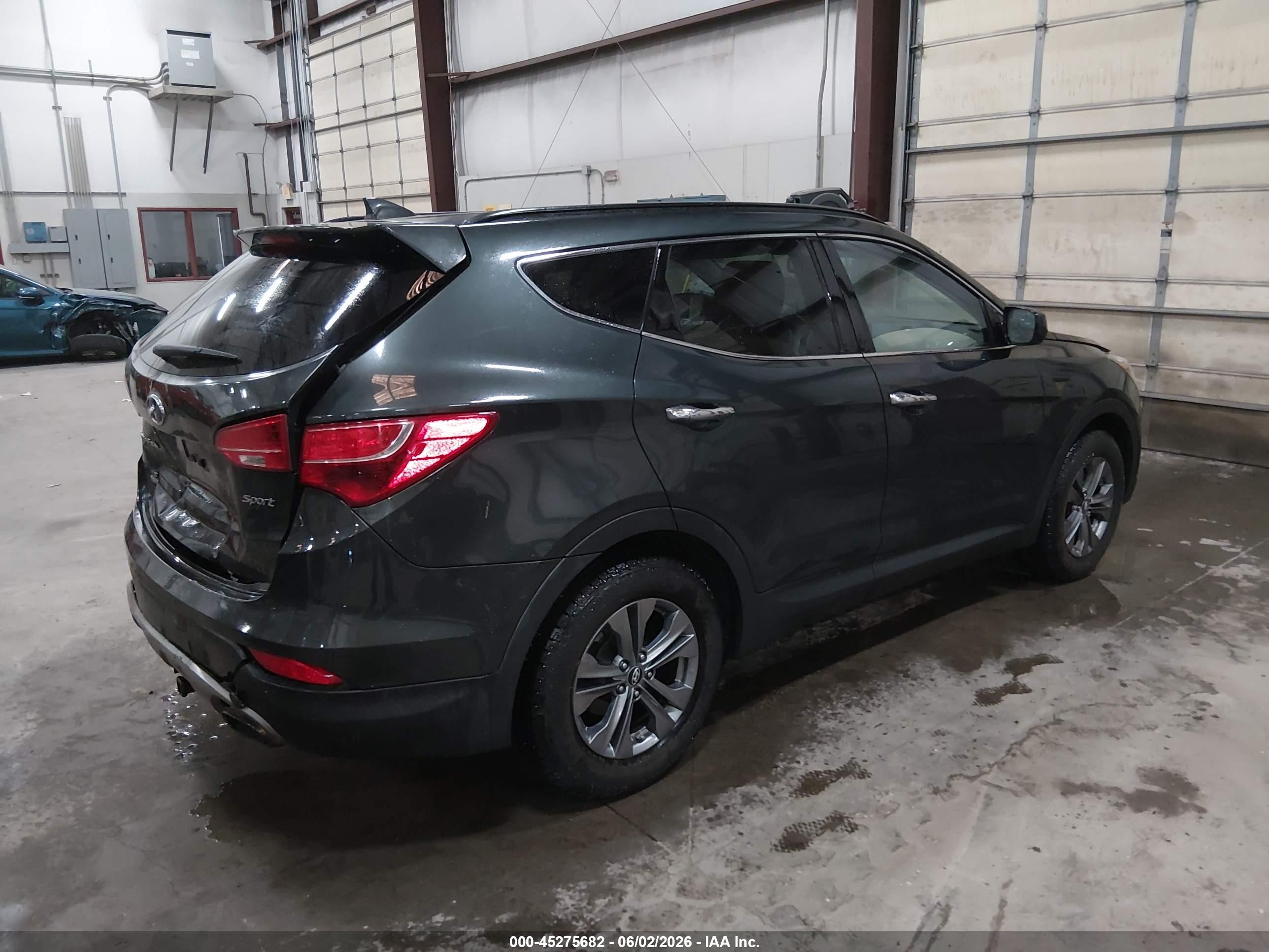 2013 Hyundai Santa Fe Sport Gray vin: 5XYZU3LB7DG053840