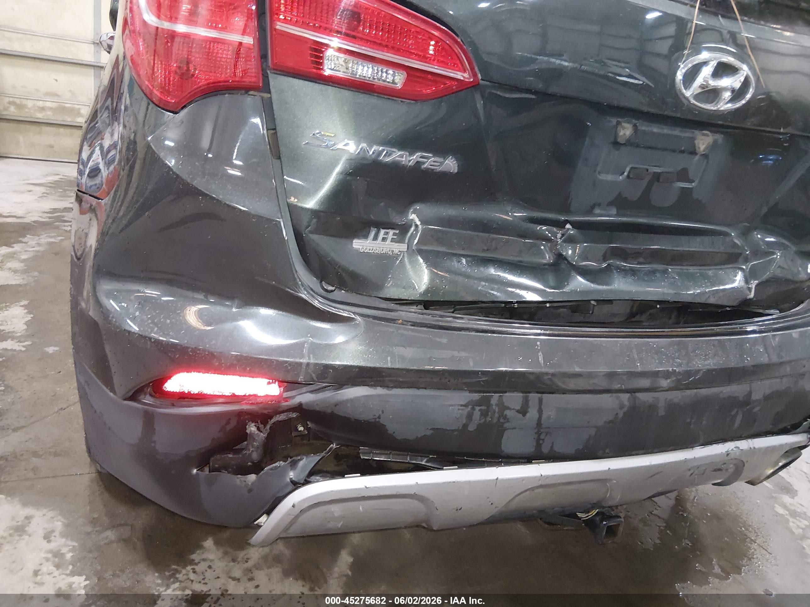 2013 Hyundai Santa Fe Sport Gray vin: 5XYZU3LB7DG053840