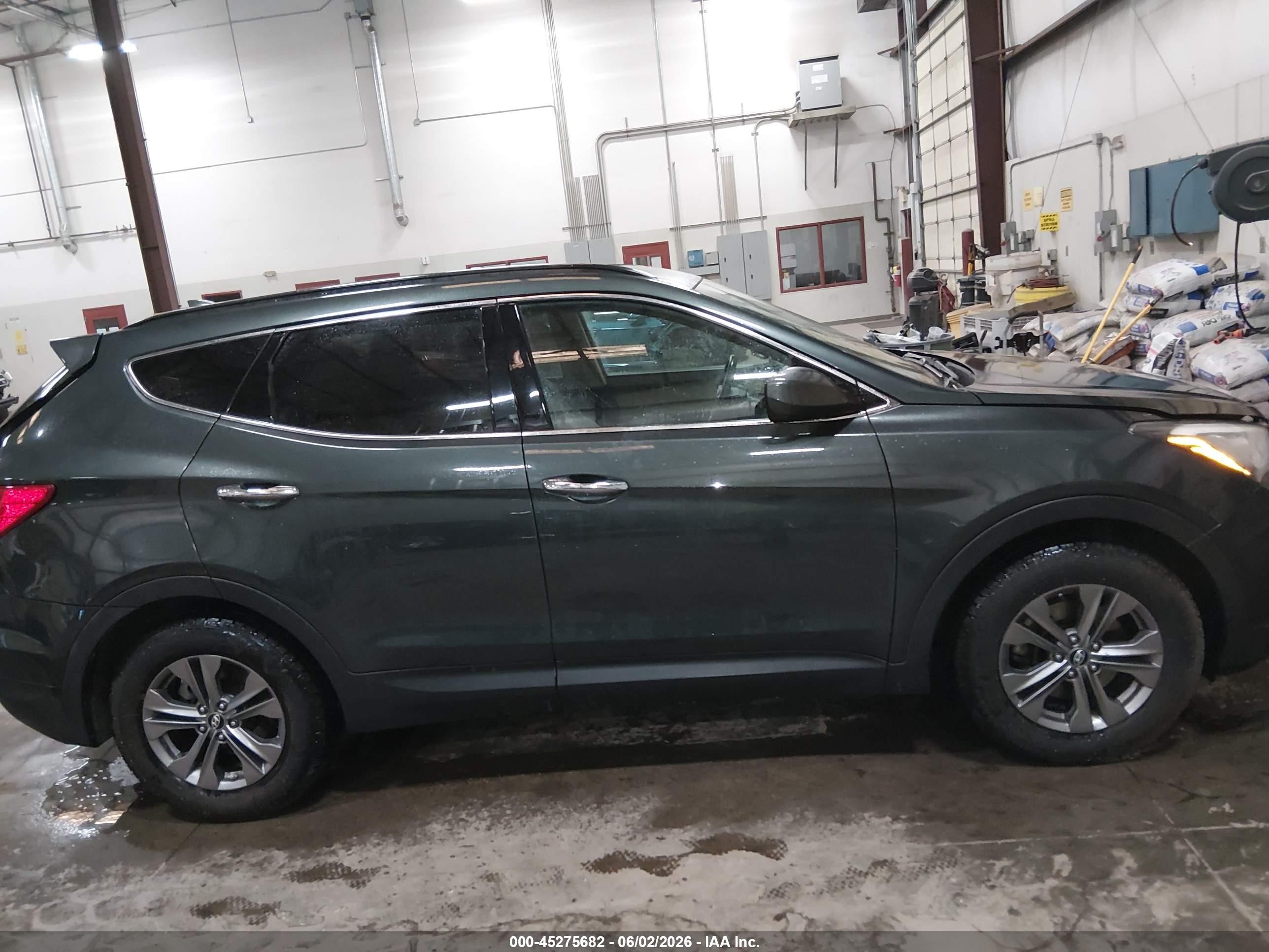 2013 Hyundai Santa Fe Sport Gray vin: 5XYZU3LB7DG053840
