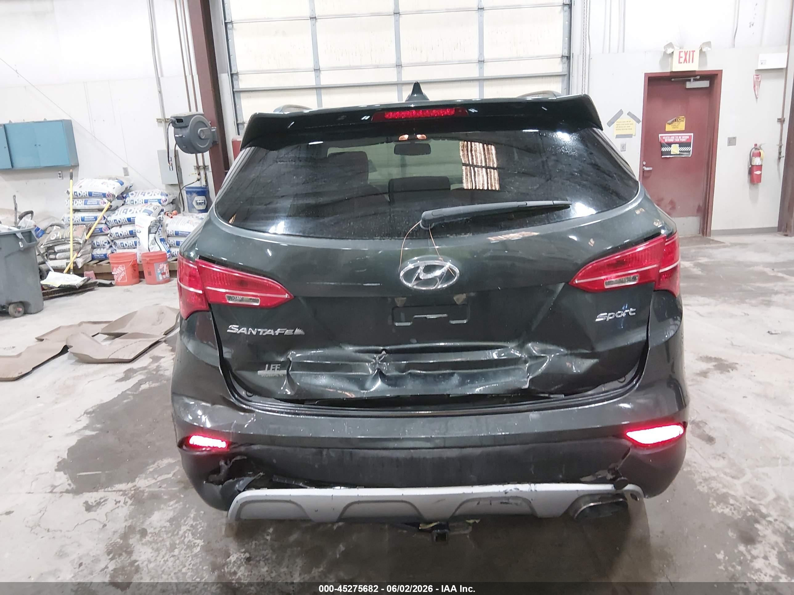 2013 Hyundai Santa Fe Sport Gray vin: 5XYZU3LB7DG053840