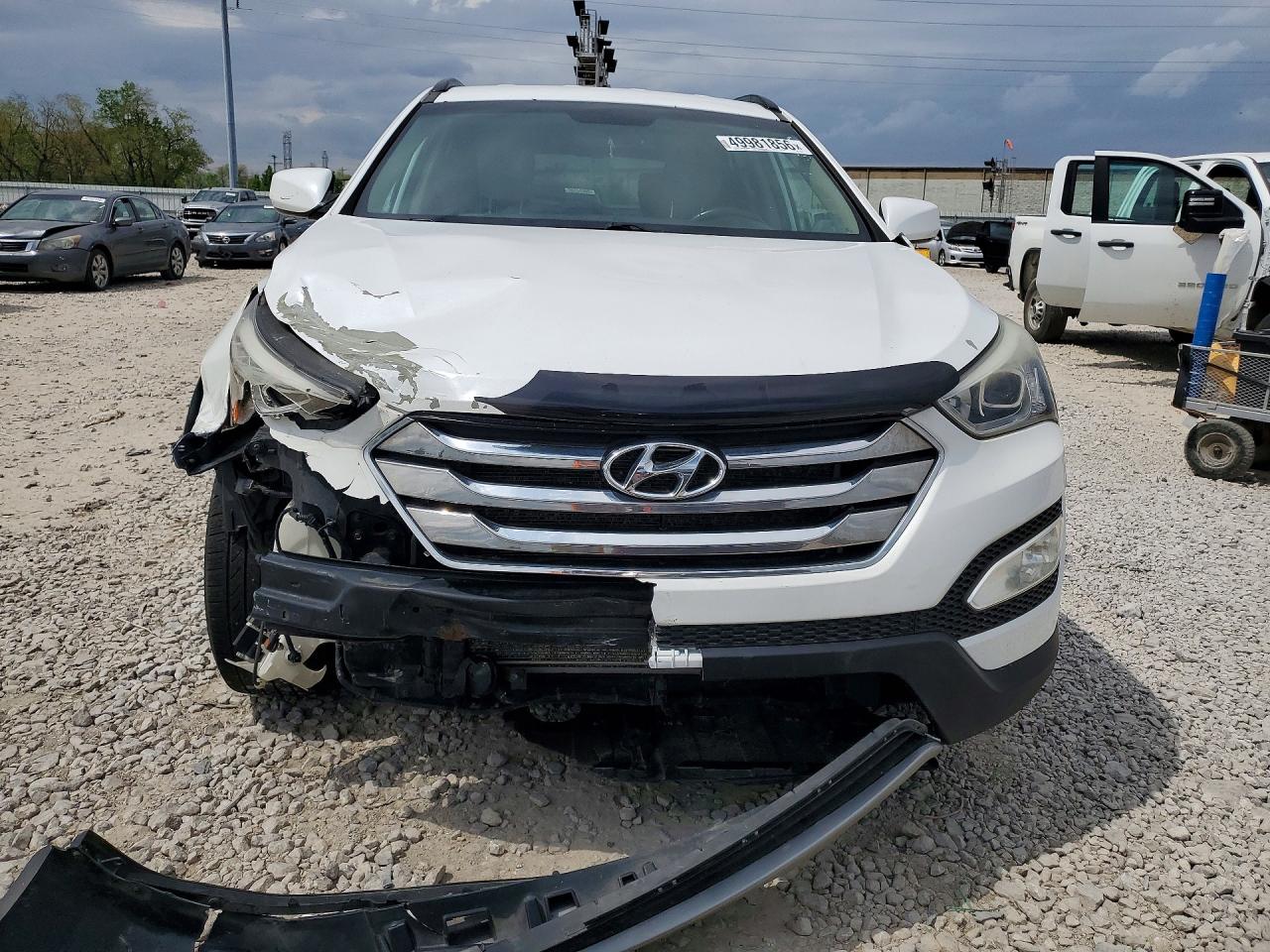2013 Hyundai Santa Fe Sport 2.4l White vin: 5XYZU3LB7DG061565