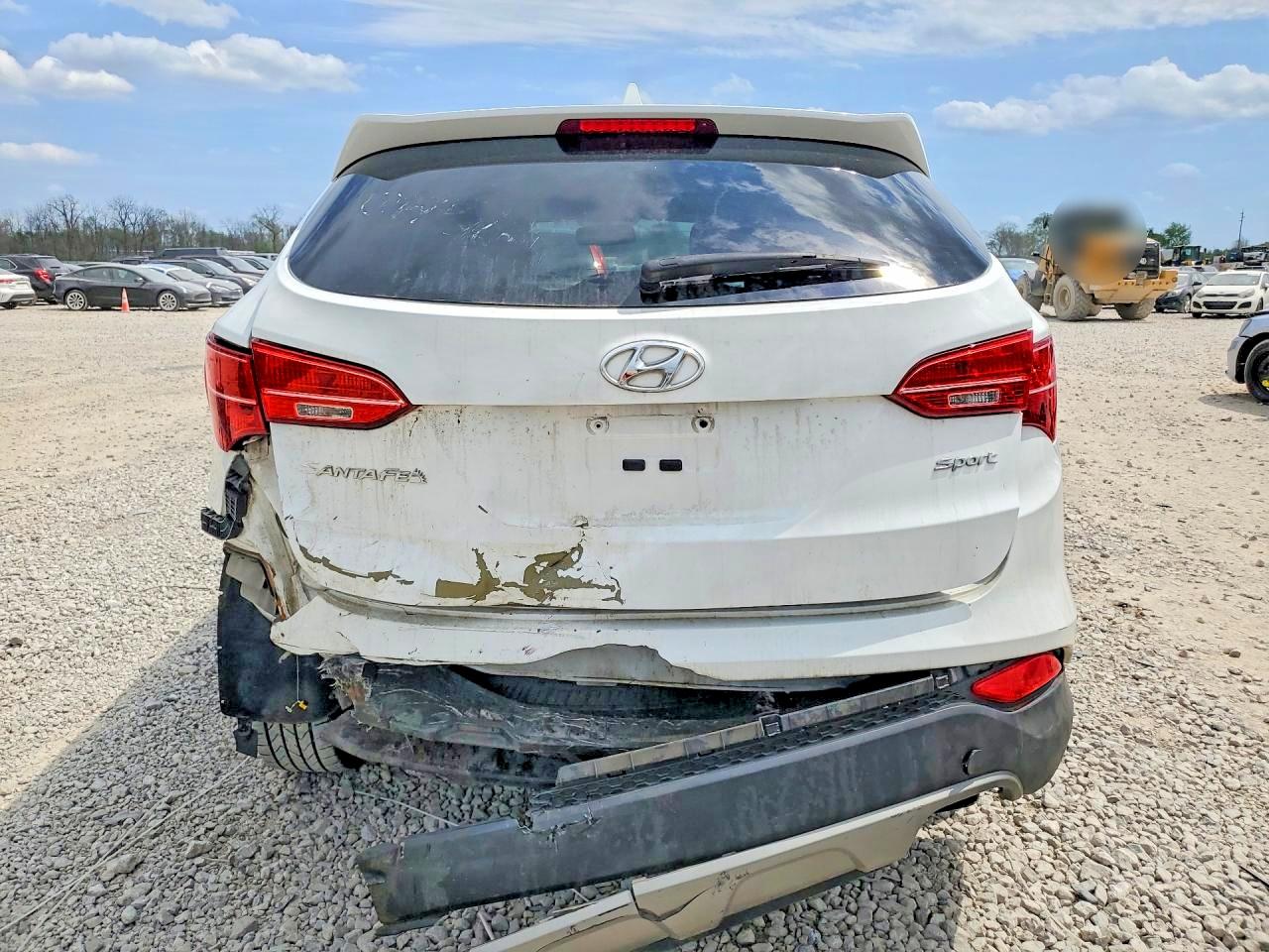 2013 Hyundai Santa Fe Sport 2.4l White vin: 5XYZU3LB7DG061565