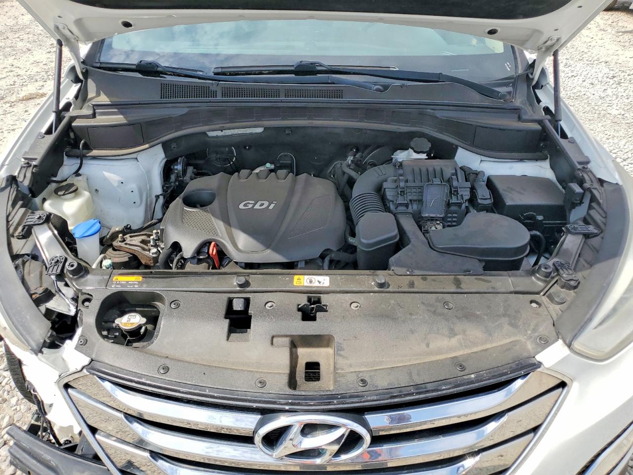 2013 Hyundai Santa Fe Sport 2.4l White vin: 5XYZU3LB7DG061565