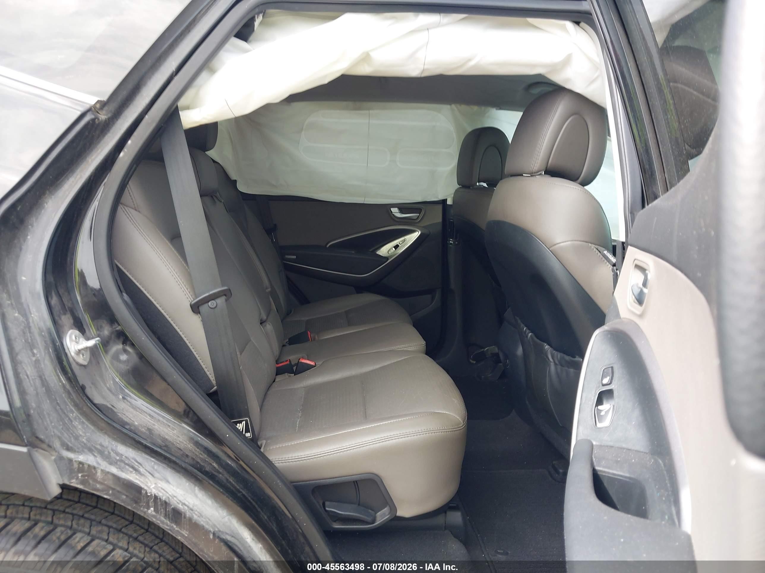 2013 Hyundai Santa Fe Sport Black vin: 5XYZU3LB7DG092542