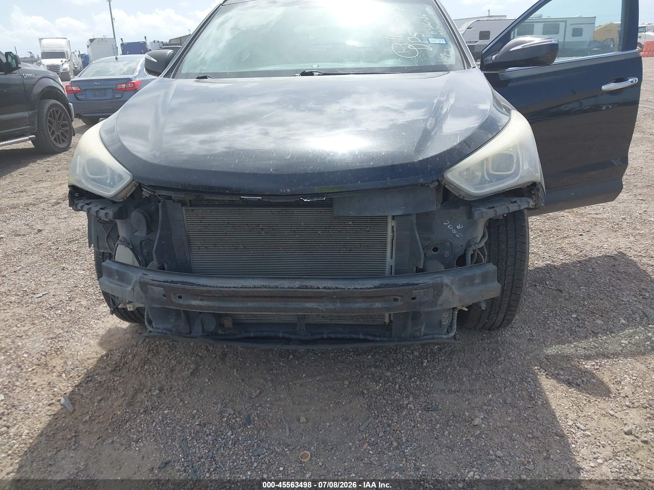 2013 Hyundai Santa Fe Sport Black vin: 5XYZU3LB7DG092542