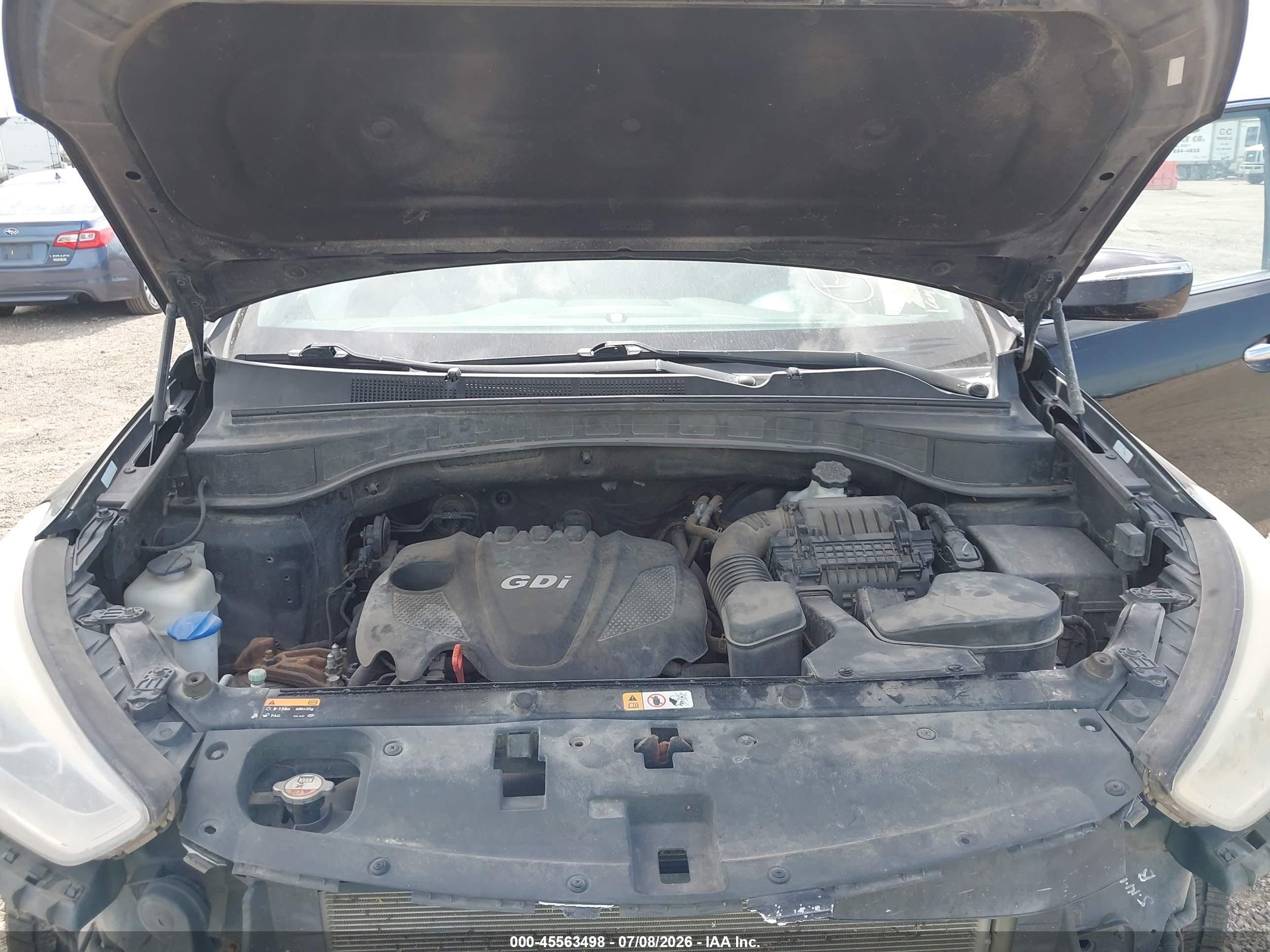 2013 Hyundai Santa Fe Sport Black vin: 5XYZU3LB7DG092542