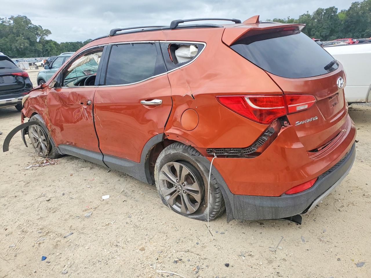 2013 Hyundai Santa Fe Sport 2.4l Orange vin: 5XYZU3LB7DG118766