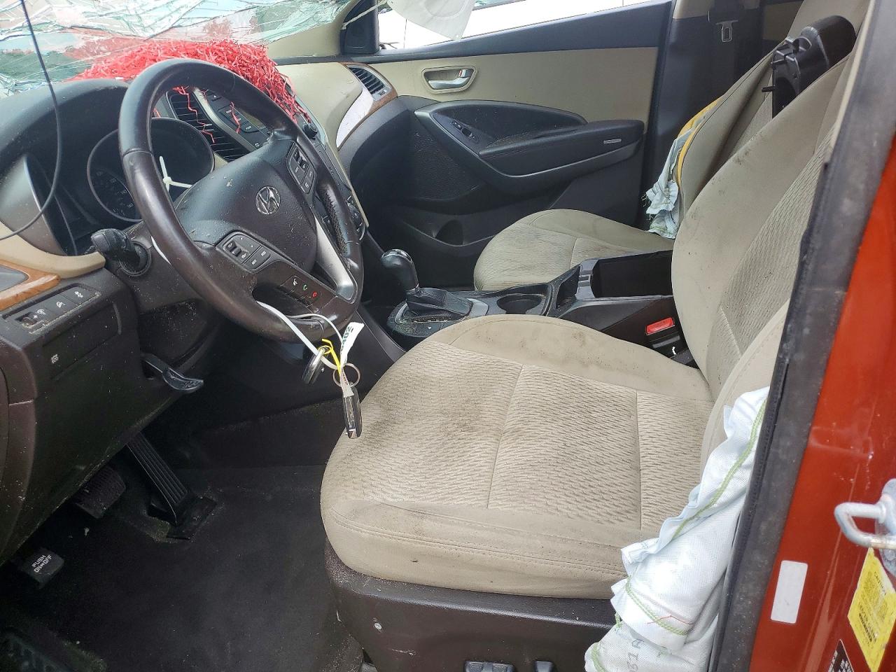 2013 Hyundai Santa Fe Sport 2.4l Orange vin: 5XYZU3LB7DG118766