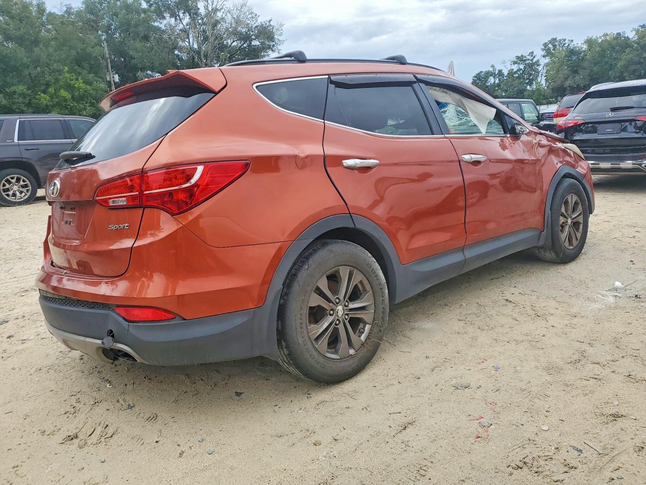 2013 Hyundai Santa Fe Sport 2.4l Orange vin: 5XYZU3LB7DG118766