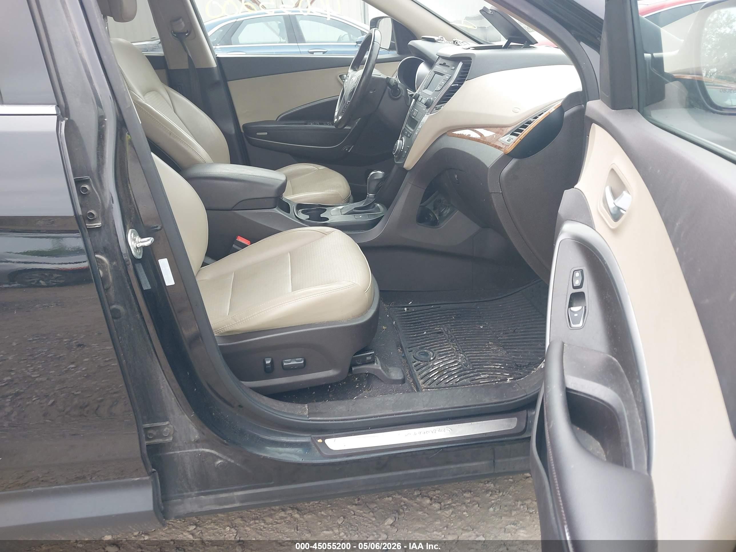 2013 Hyundai Santa Fe Sport Black vin: 5XYZU3LB7DG123630