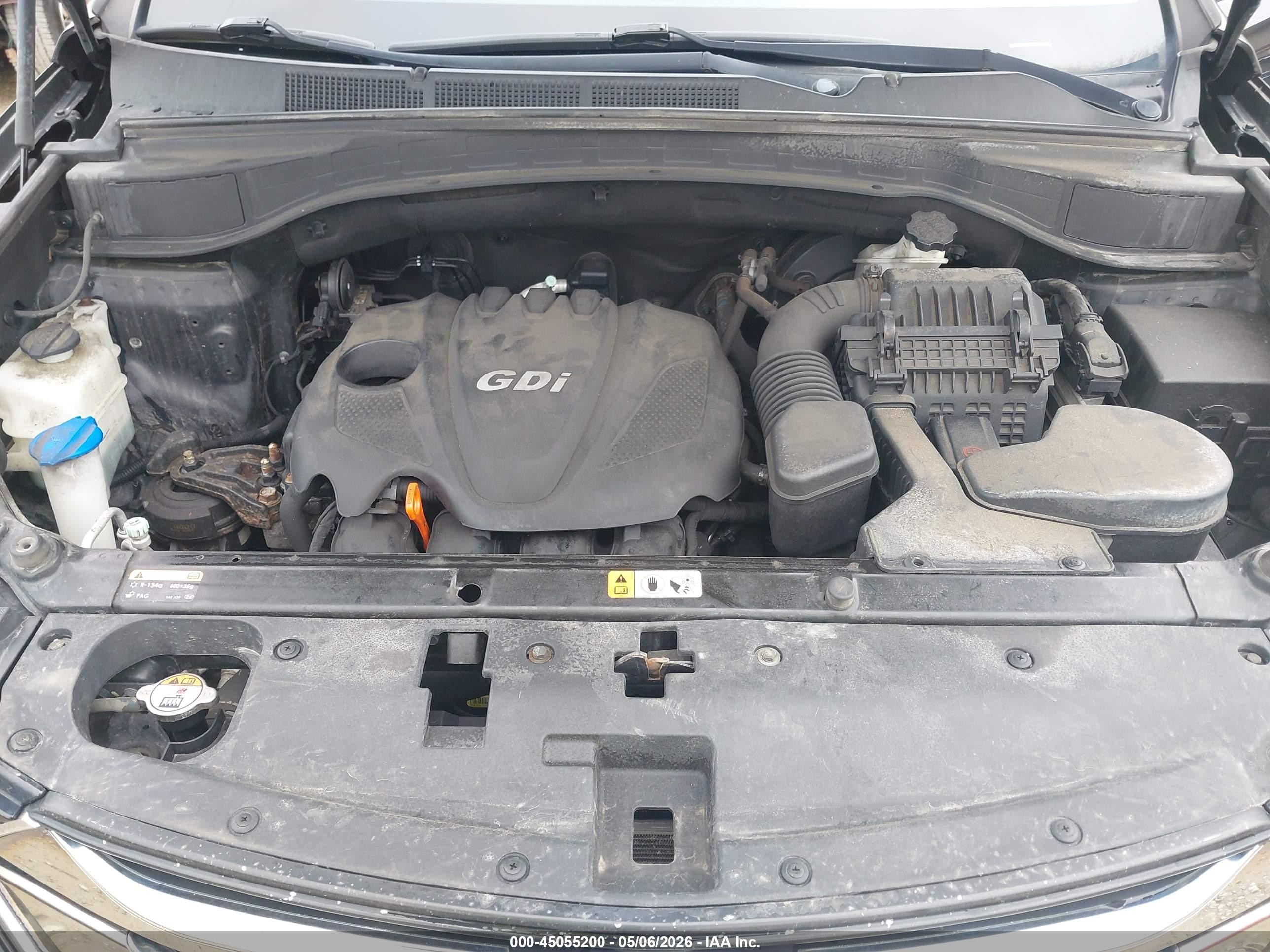 2013 Hyundai Santa Fe Sport Black vin: 5XYZU3LB7DG123630