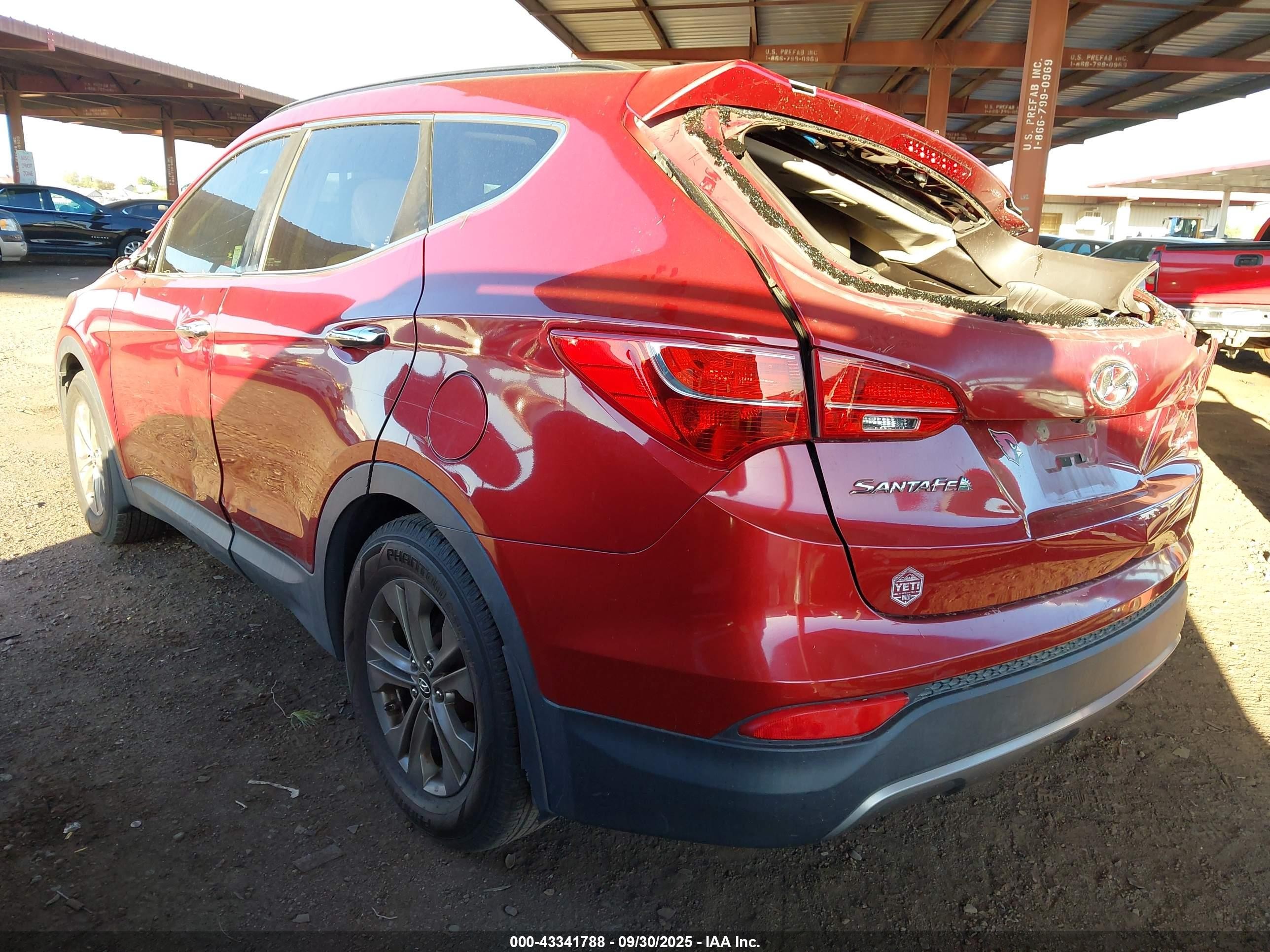 2014 Hyundai Santa Fe Sport 2.4l Красный vin: 5XYZU3LB7EG138422