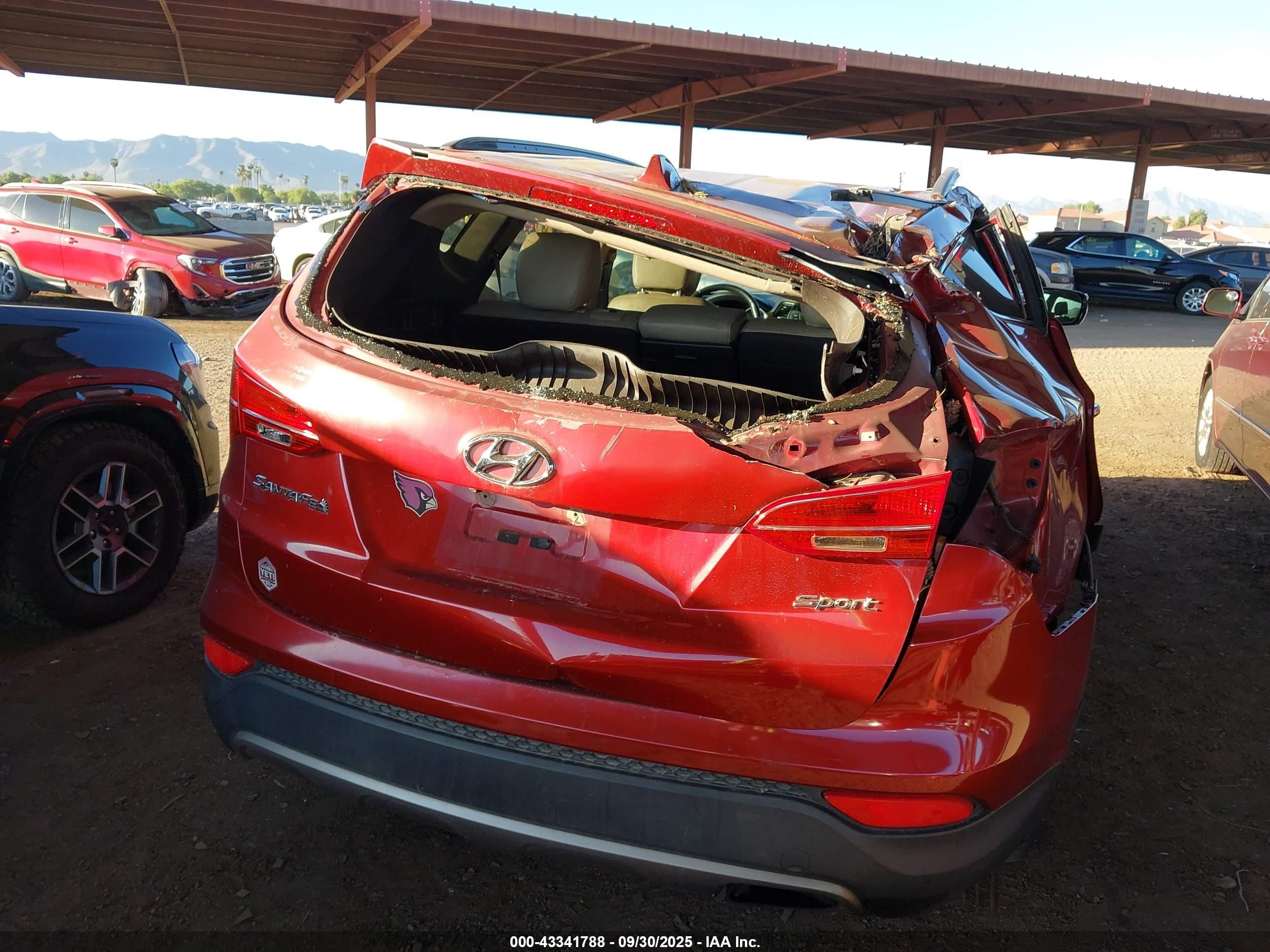 2014 Hyundai Santa Fe Sport 2.4l Красный vin: 5XYZU3LB7EG138422