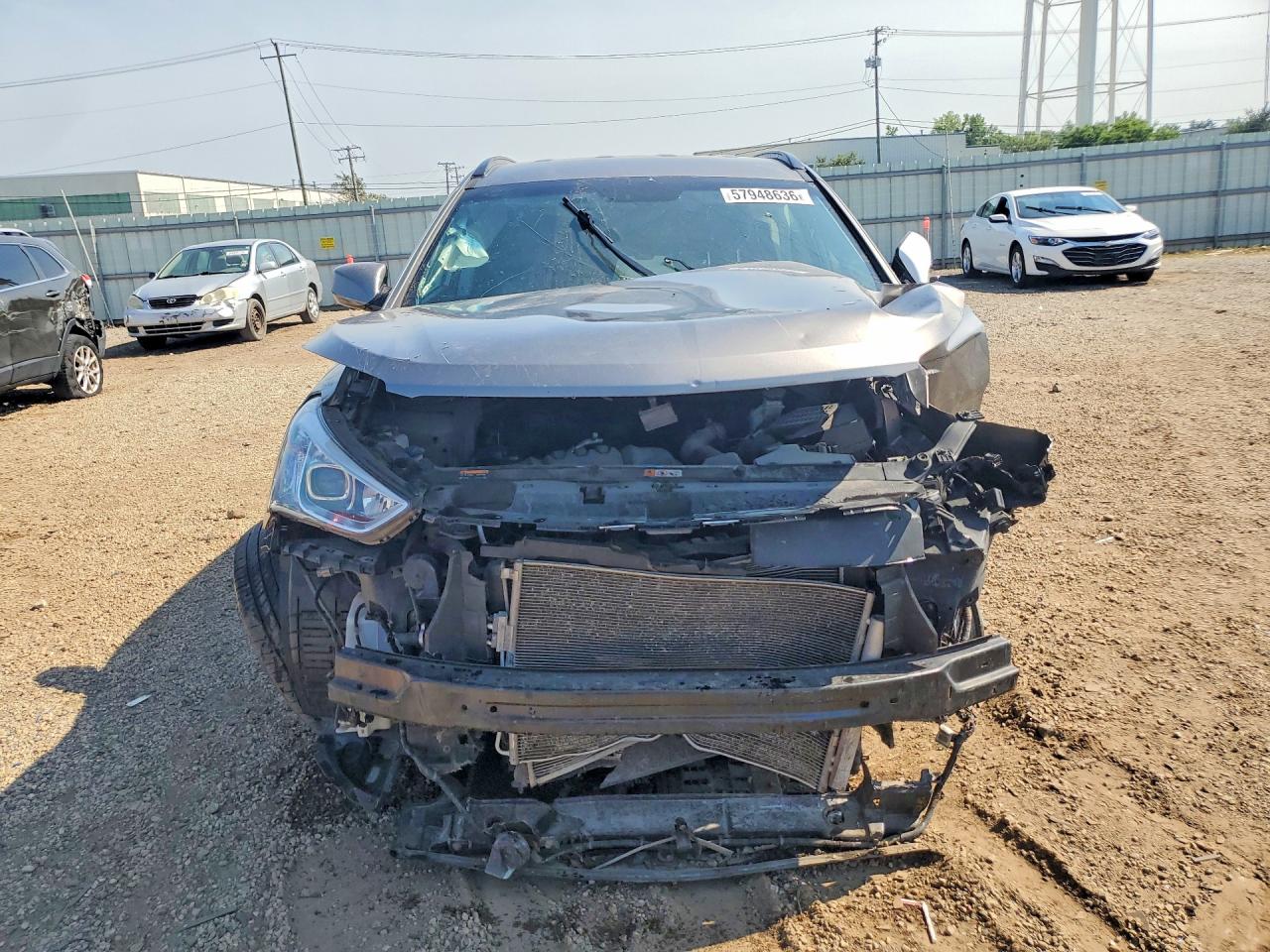 2014 Hyundai Santa Fe Sport 2.4l Gray vin: 5XYZU3LB7EG143412