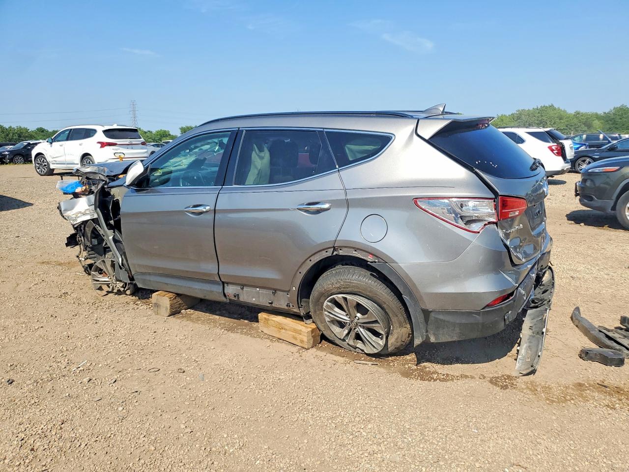 2014 Hyundai Santa Fe Sport 2.4l Gray vin: 5XYZU3LB7EG143412