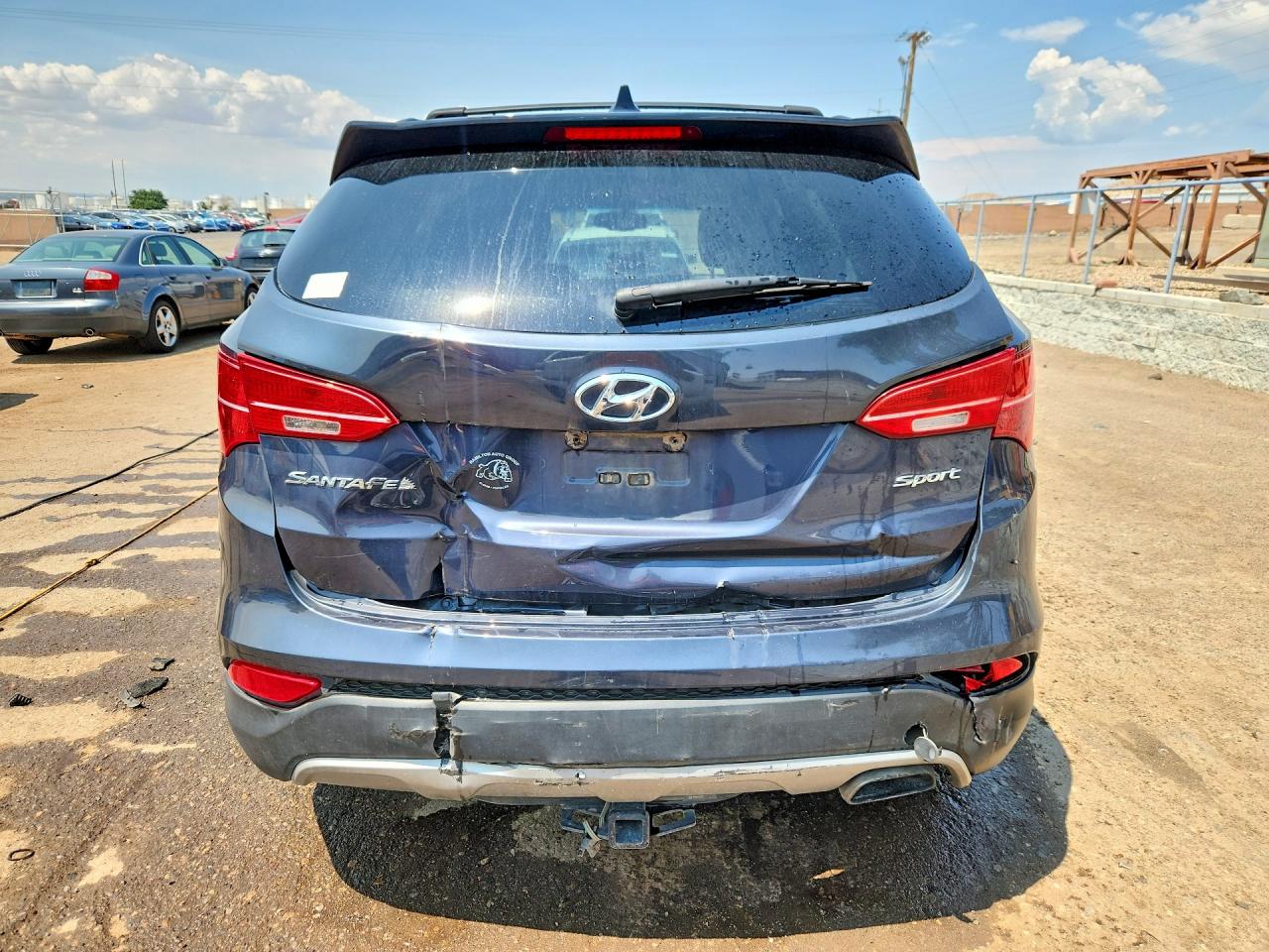 2014 Hyundai Santa Fe Sport 2.4l Blue vin: 5XYZU3LB7EG150618
