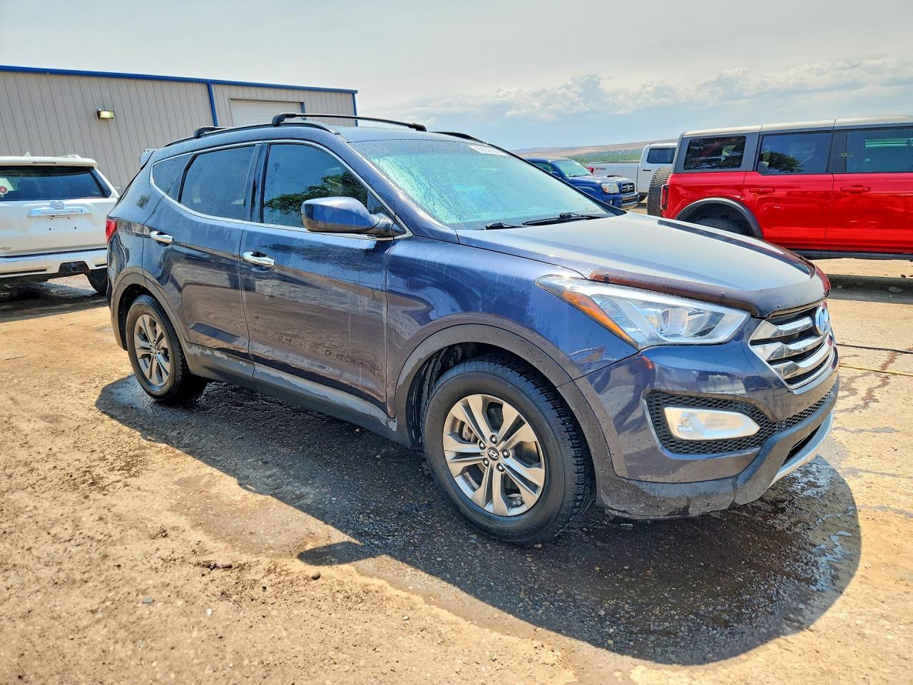 2014 Hyundai Santa Fe Sport 2.4l Blue vin: 5XYZU3LB7EG150618