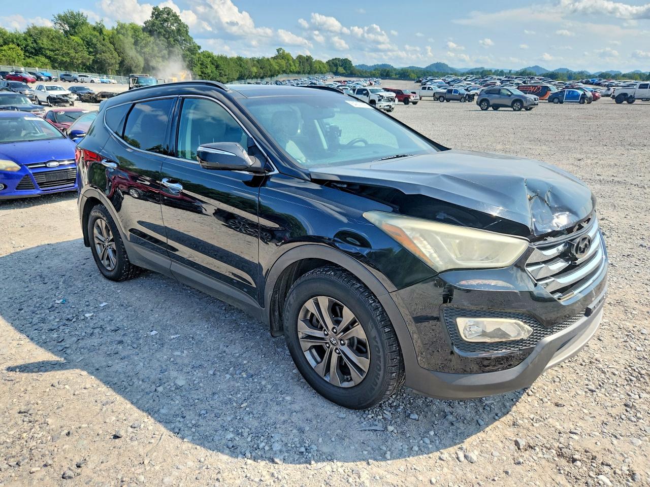 2014 Hyundai Santa Fe Sport 2.4l Black vin: 5XYZU3LB7EG167029
