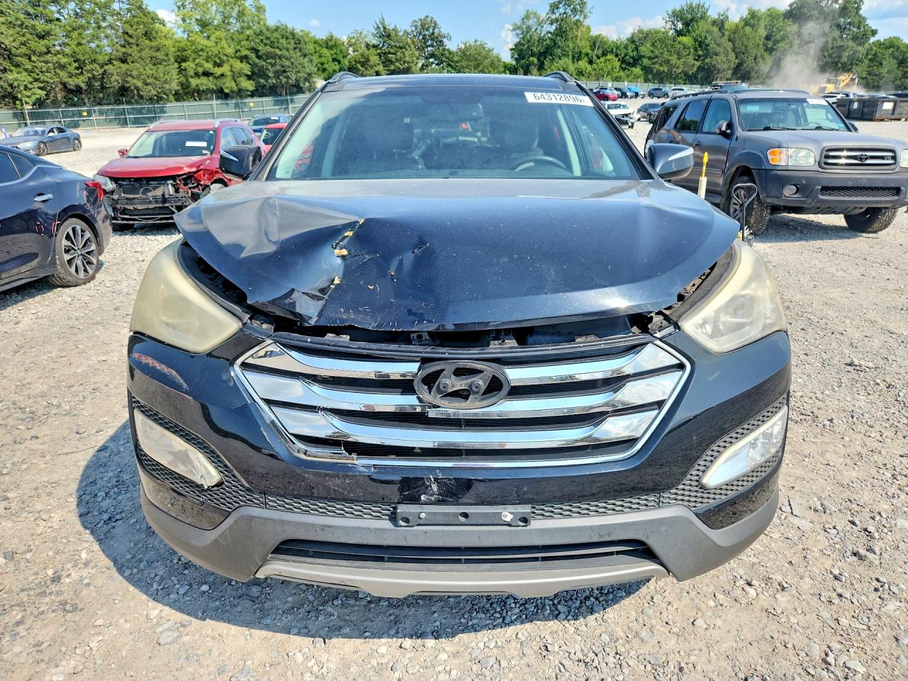 2014 Hyundai Santa Fe Sport 2.4l Black vin: 5XYZU3LB7EG167029