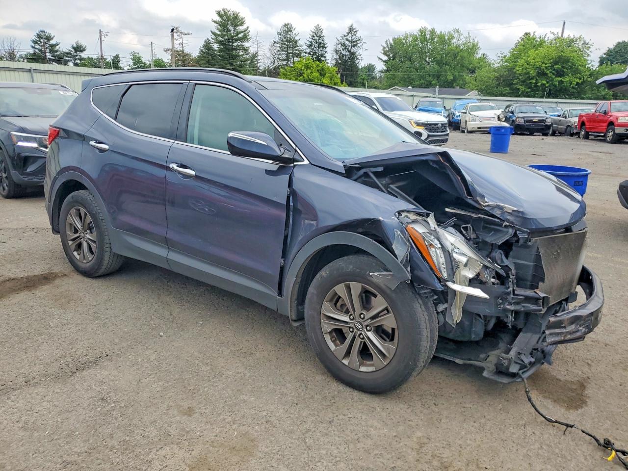 2014 Hyundai Santa Fe Sport 2.4l Gray vin: 5XYZU3LB7EG183800