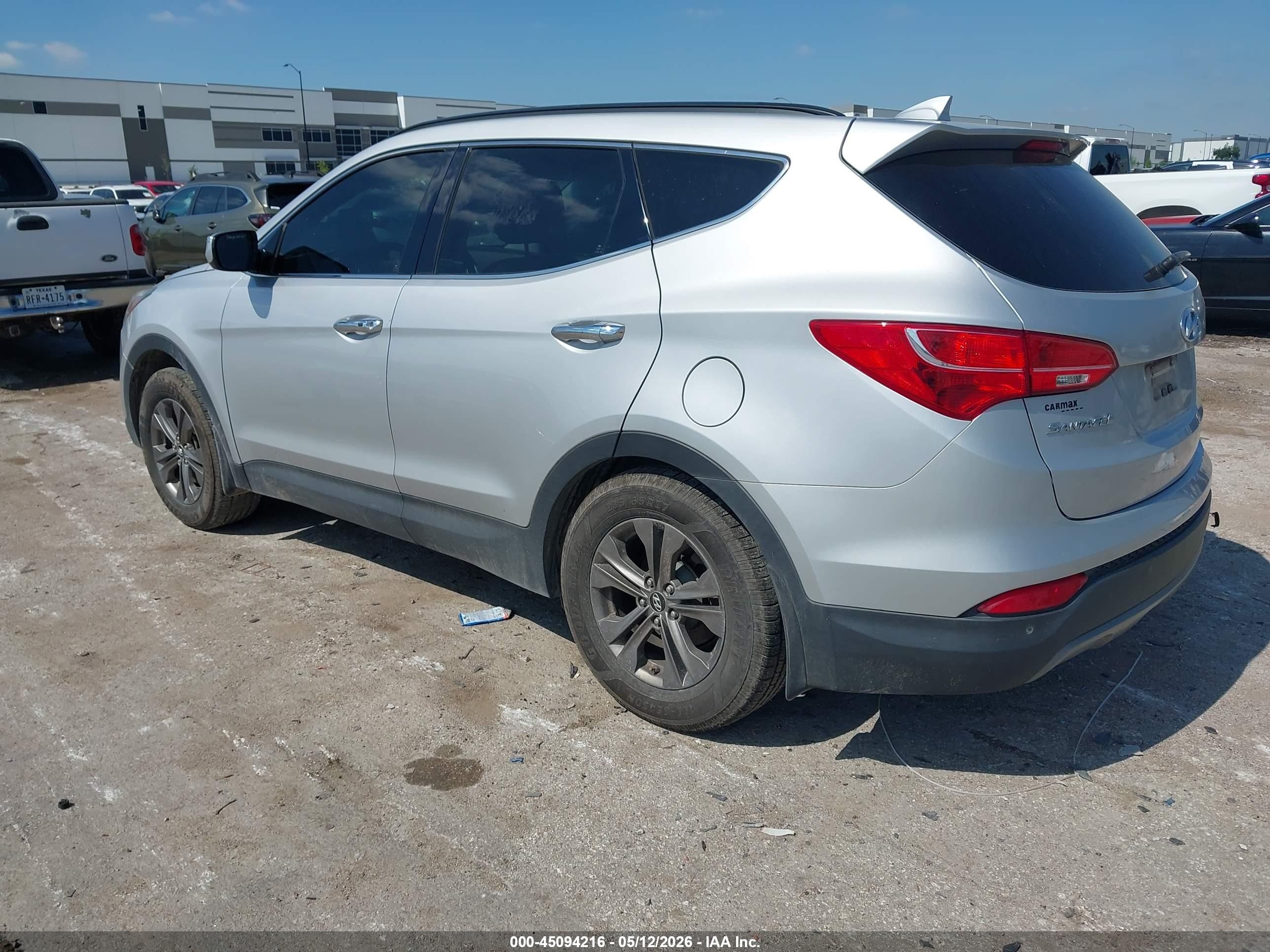 2014 Hyundai Santa Fe Sport 2.4l Silver vin: 5XYZU3LB7EG186194