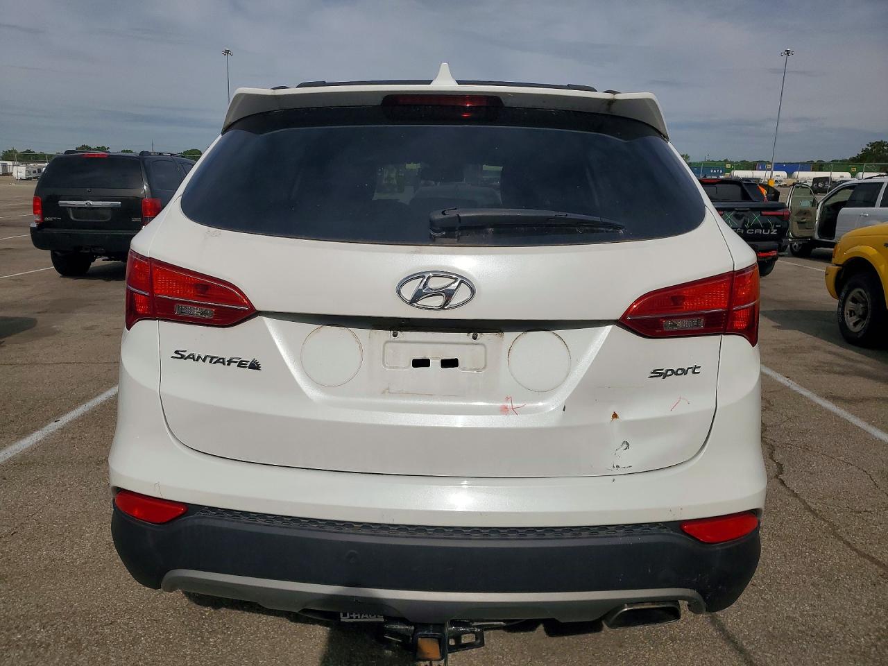 2014 Hyundai Santa Fe Sport 2.4l White vin: 5XYZU3LB7EG218688