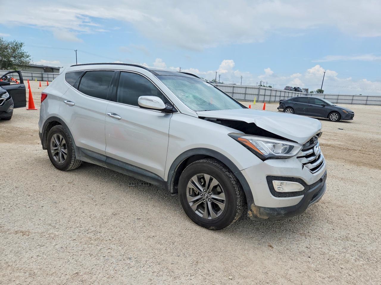 2014 Hyundai Santa Fe Sport 2.4l Silver vin: 5XYZU3LB7EG220344