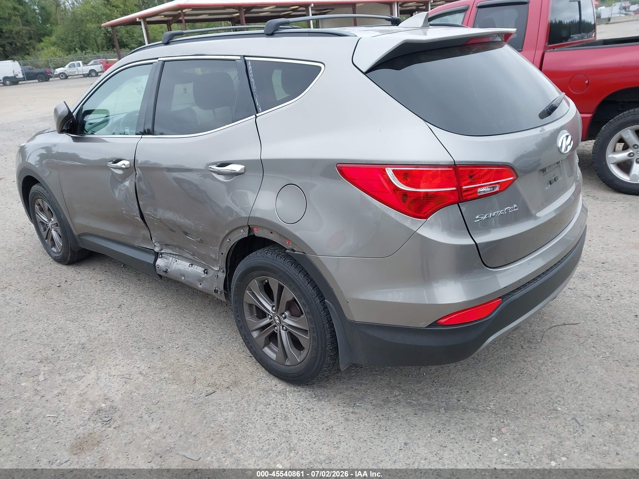 2014 Hyundai Santa Fe Sport 2.4l Brown vin: 5XYZU3LB7EG223552