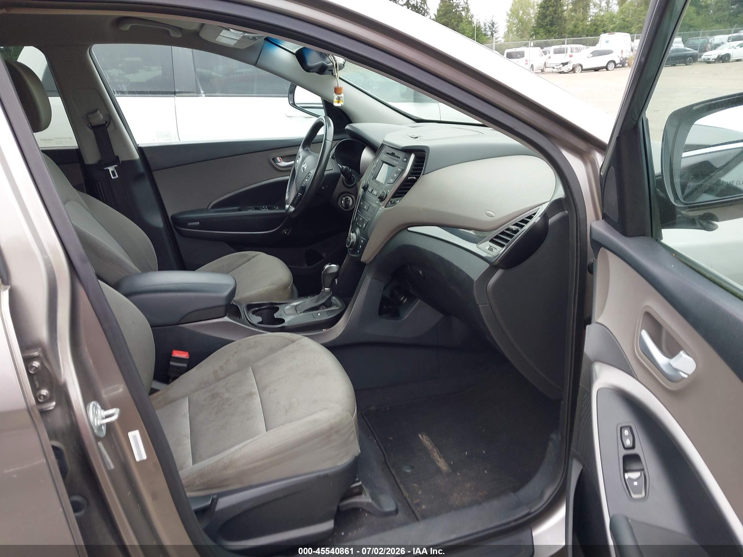 2014 Hyundai Santa Fe Sport 2.4l Brown vin: 5XYZU3LB7EG223552