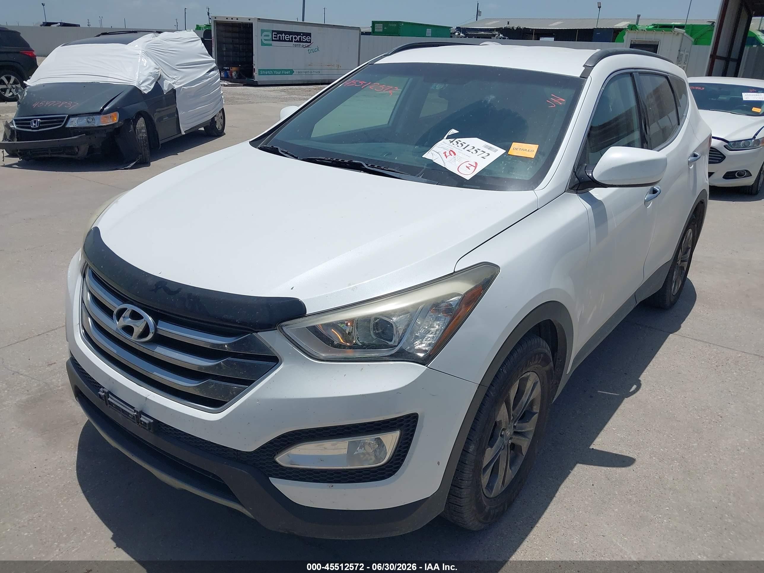 2015 Hyundai Santa Fe Sport 2.4l White vin: 5XYZU3LB7FG264913