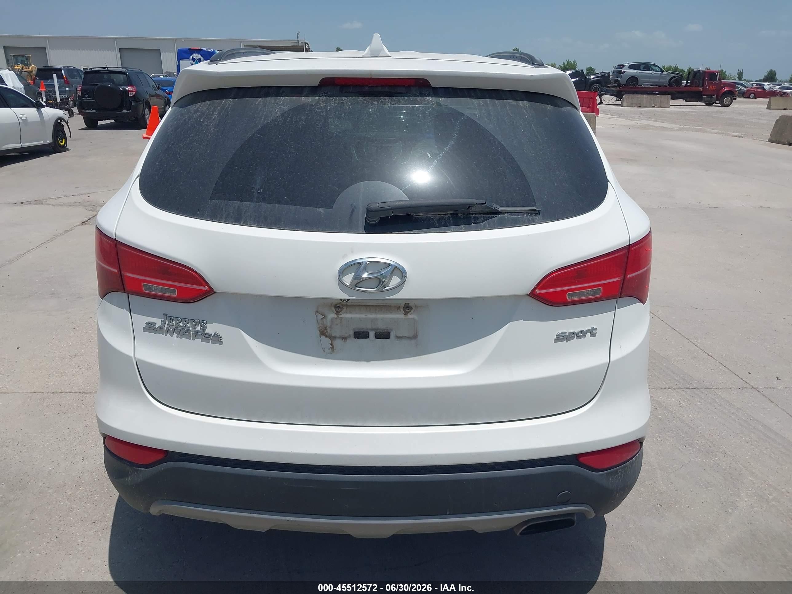 2015 Hyundai Santa Fe Sport 2.4l White vin: 5XYZU3LB7FG264913