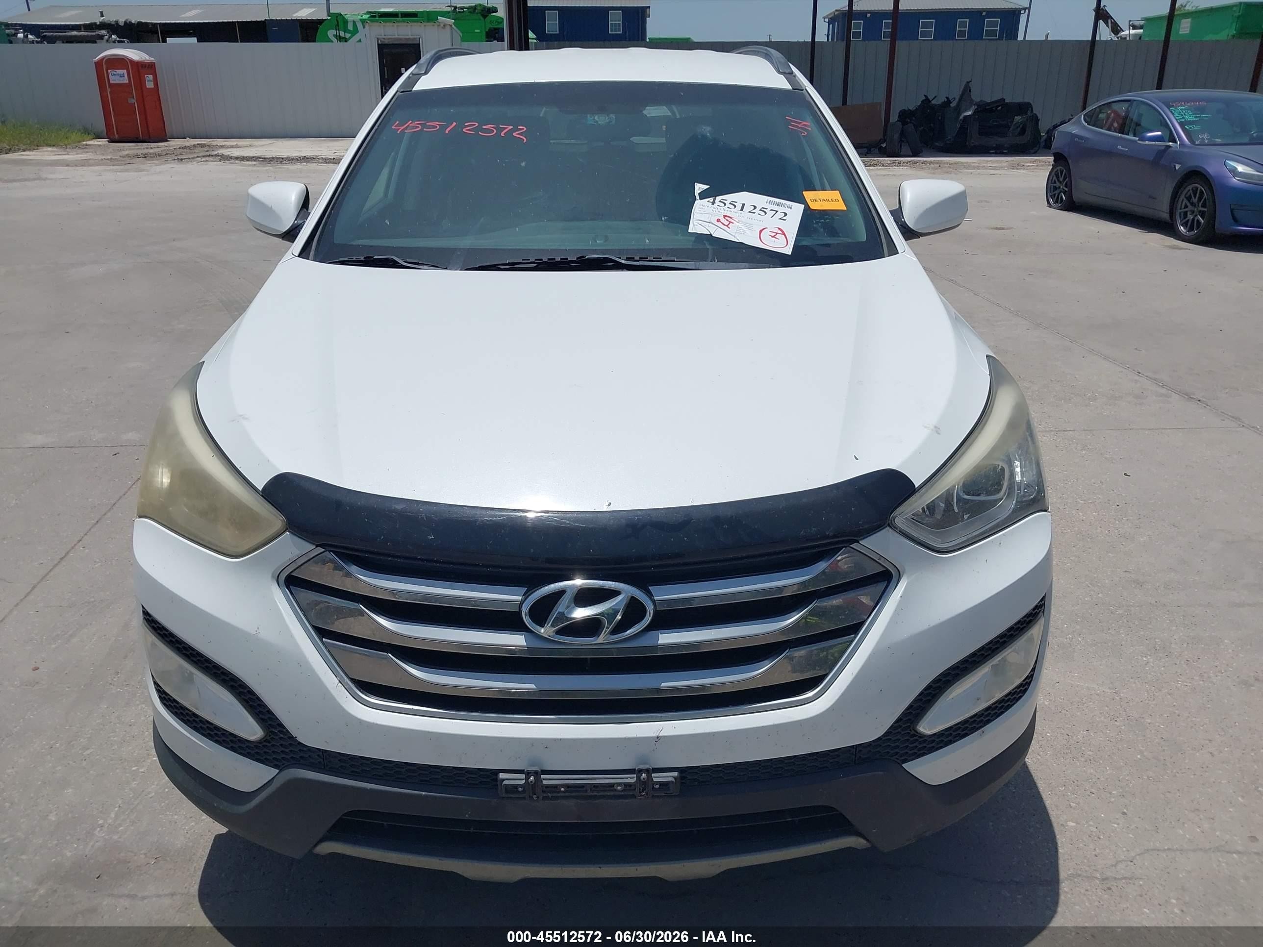 2015 Hyundai Santa Fe Sport 2.4l White vin: 5XYZU3LB7FG264913