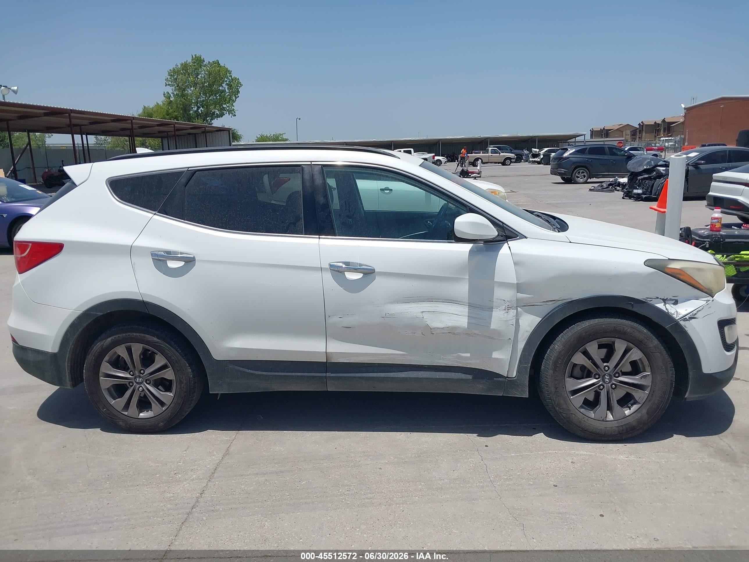 2015 Hyundai Santa Fe Sport 2.4l White vin: 5XYZU3LB7FG264913