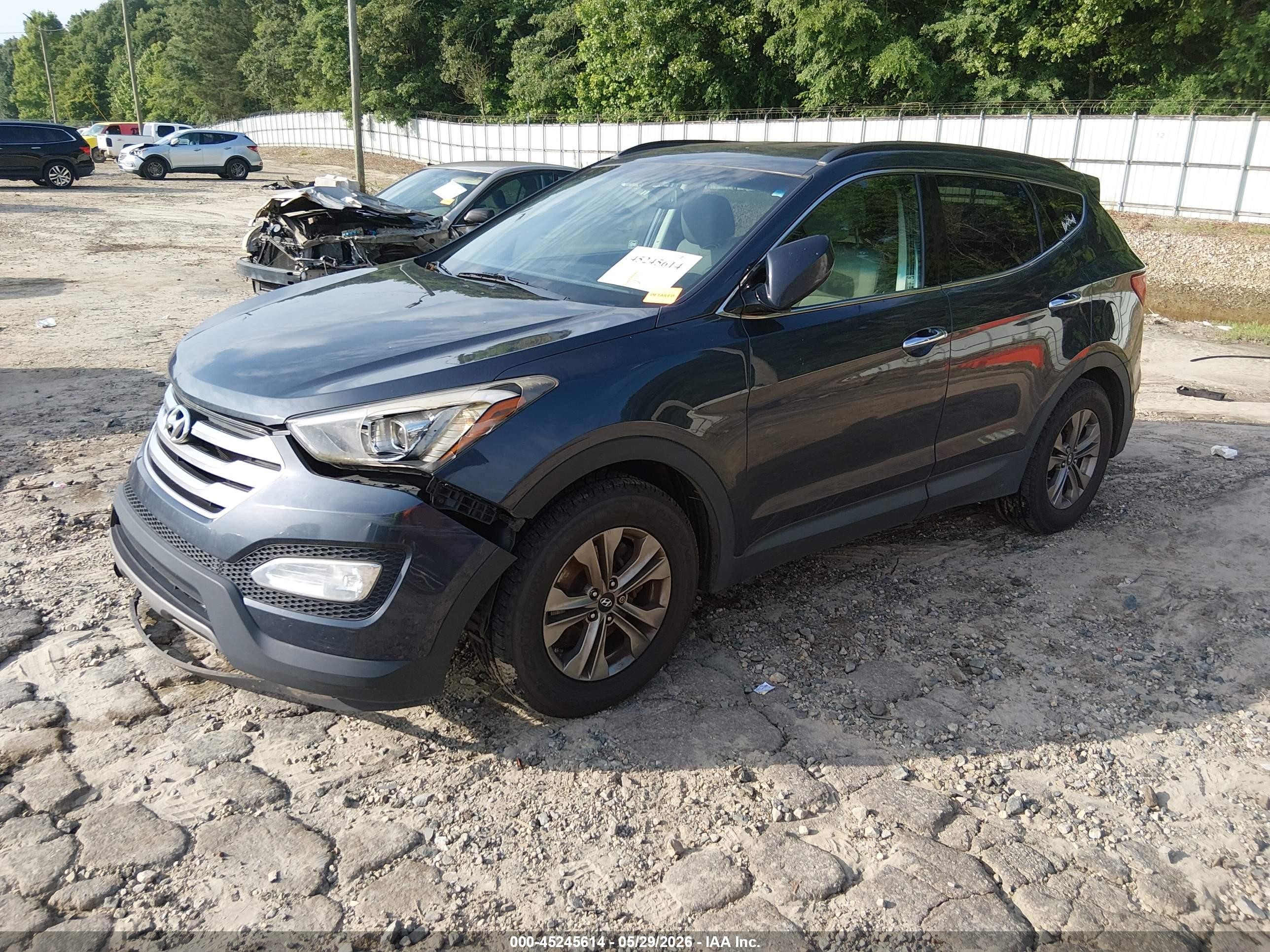 2015 Hyundai Santa Fe Sport 2.4l Gray vin: 5XYZU3LB7FG284059