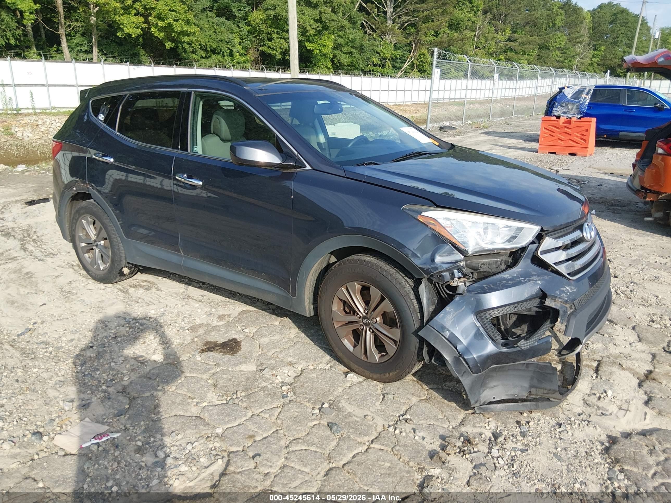 2015 Hyundai Santa Fe Sport 2.4l Gray vin: 5XYZU3LB7FG284059