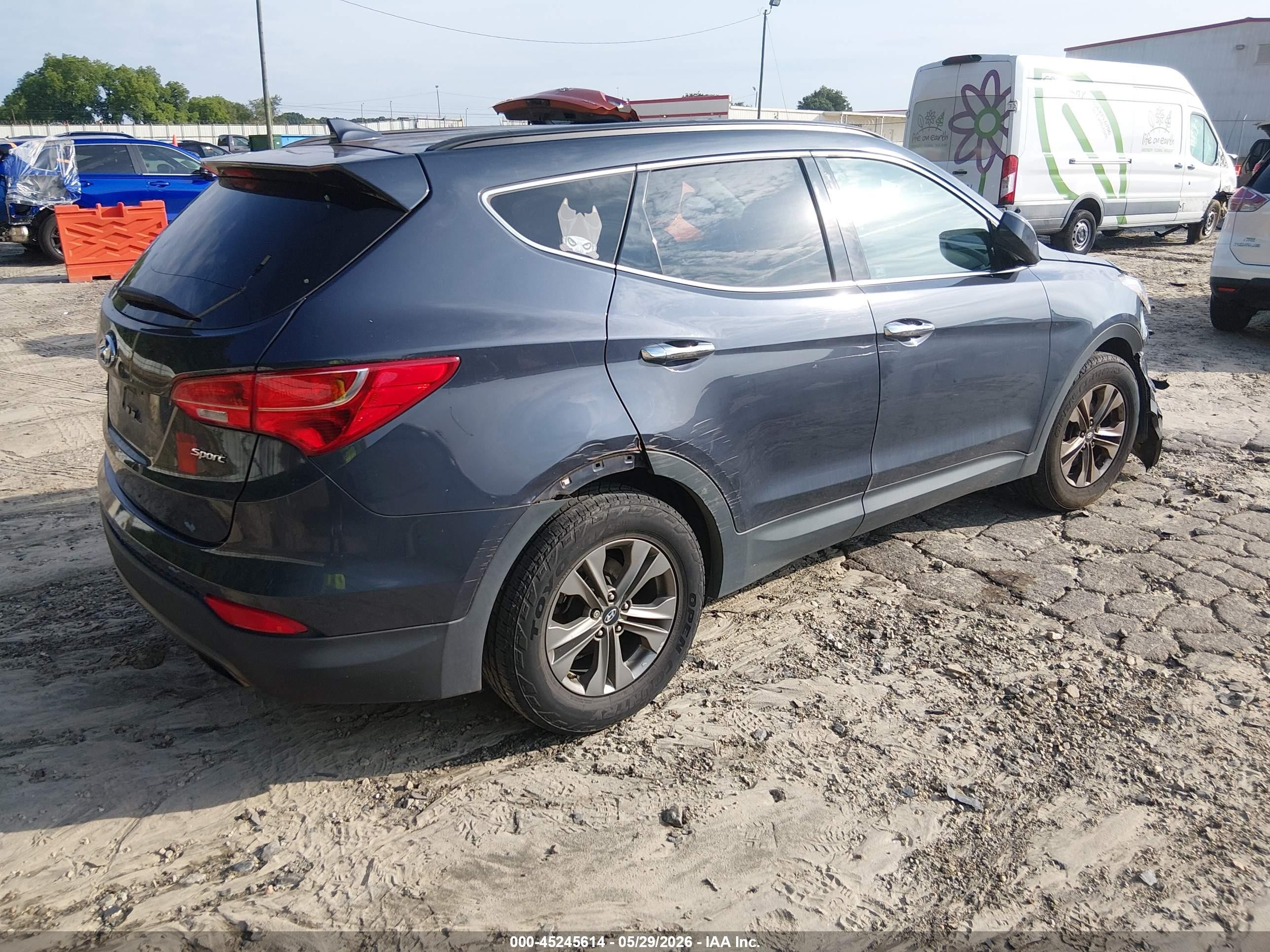 2015 Hyundai Santa Fe Sport 2.4l Gray vin: 5XYZU3LB7FG284059