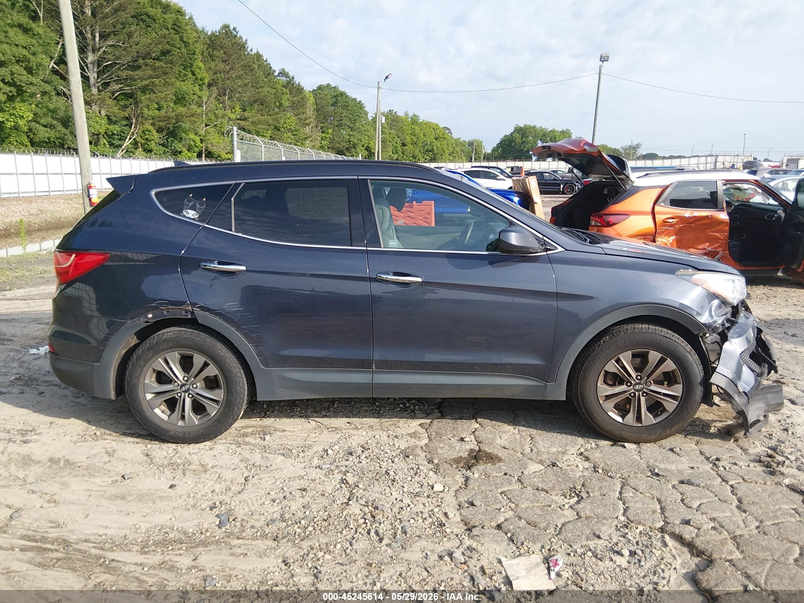 2015 Hyundai Santa Fe Sport 2.4l Gray vin: 5XYZU3LB7FG284059