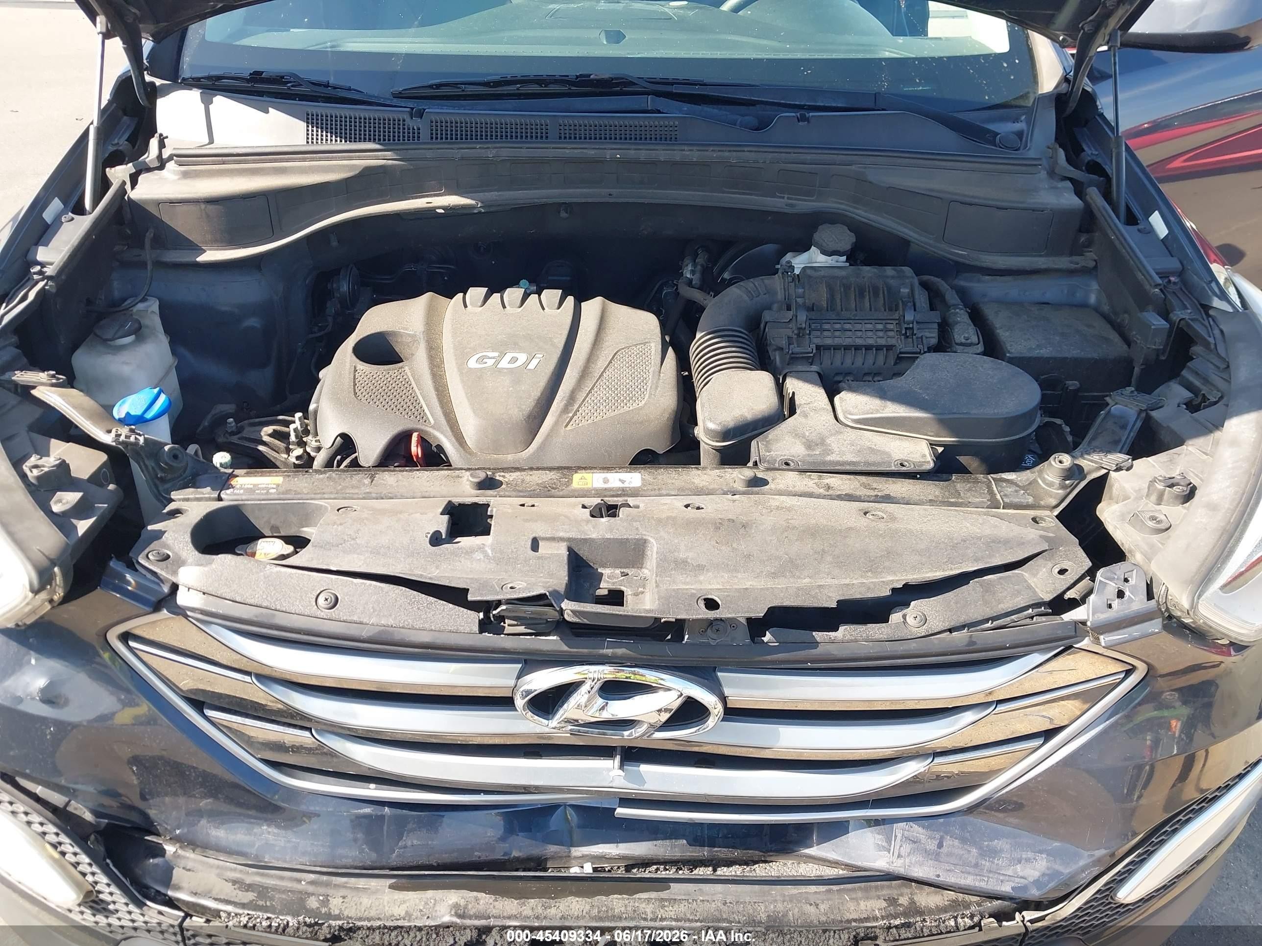 2015 Hyundai Santa Fe Sport 2.4l Gray vin: 5XYZU3LB7FG288063