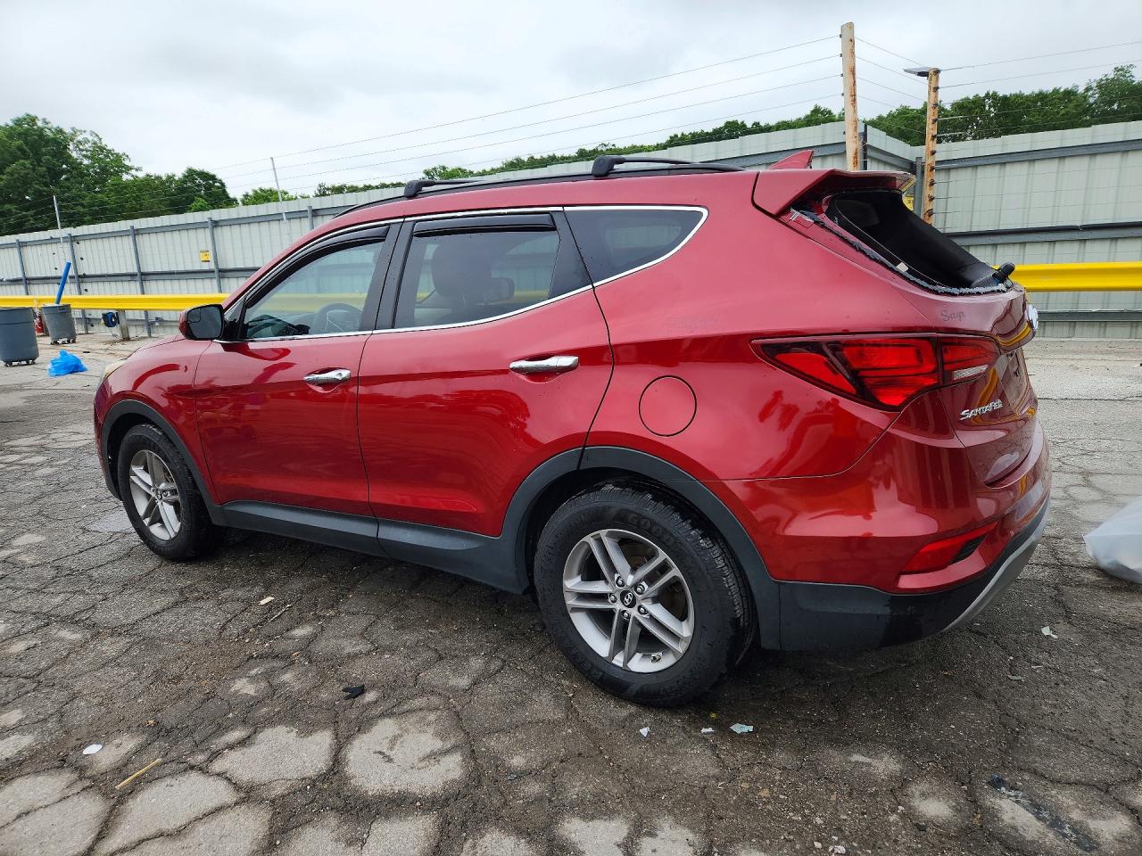 2017 Hyundai Santa Fe Sport 2.4l Red vin: 5XYZU3LB7HG435906