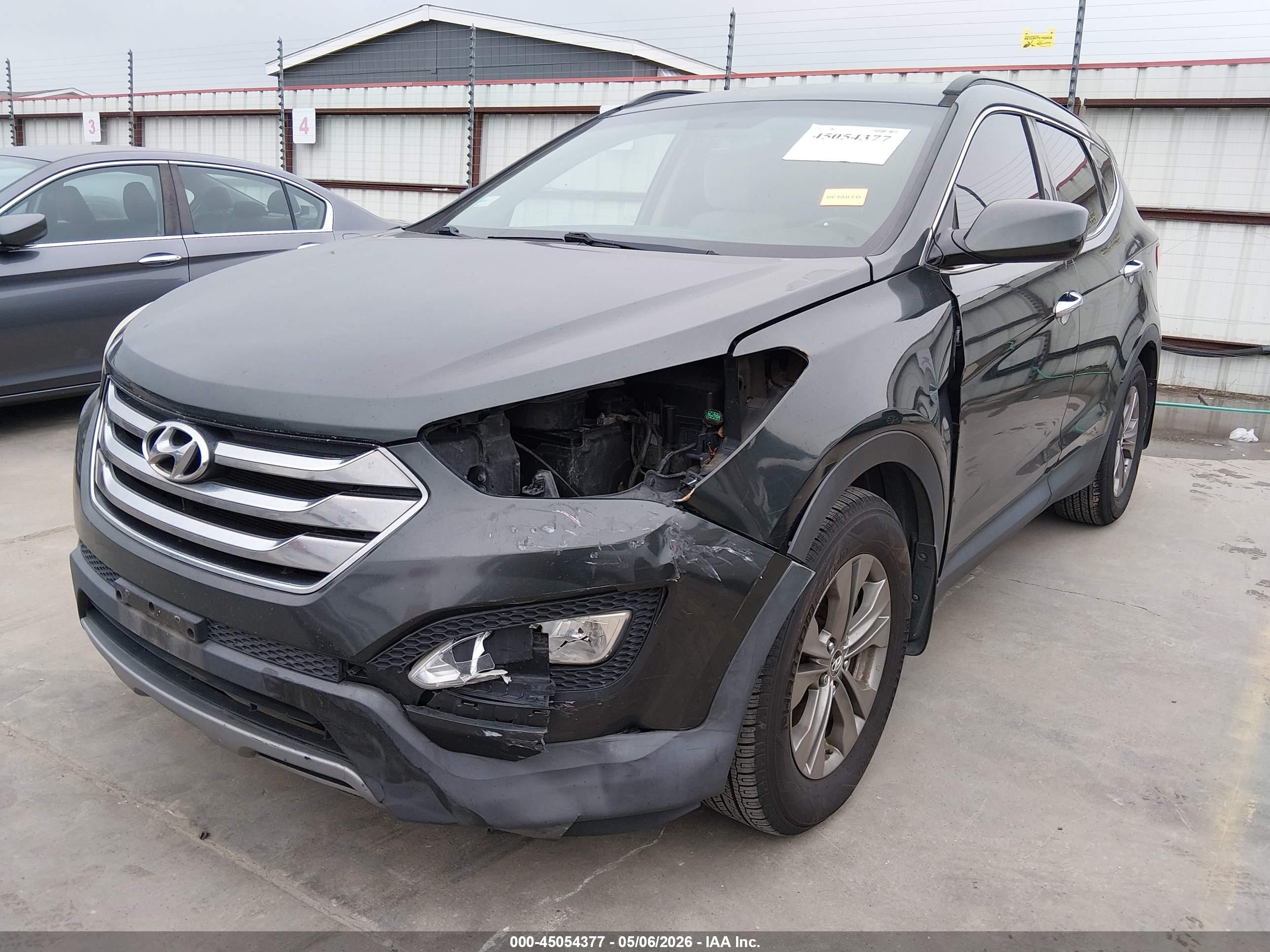 2013 Hyundai Santa Fe Sport Gray vin: 5XYZU3LB8DG042152