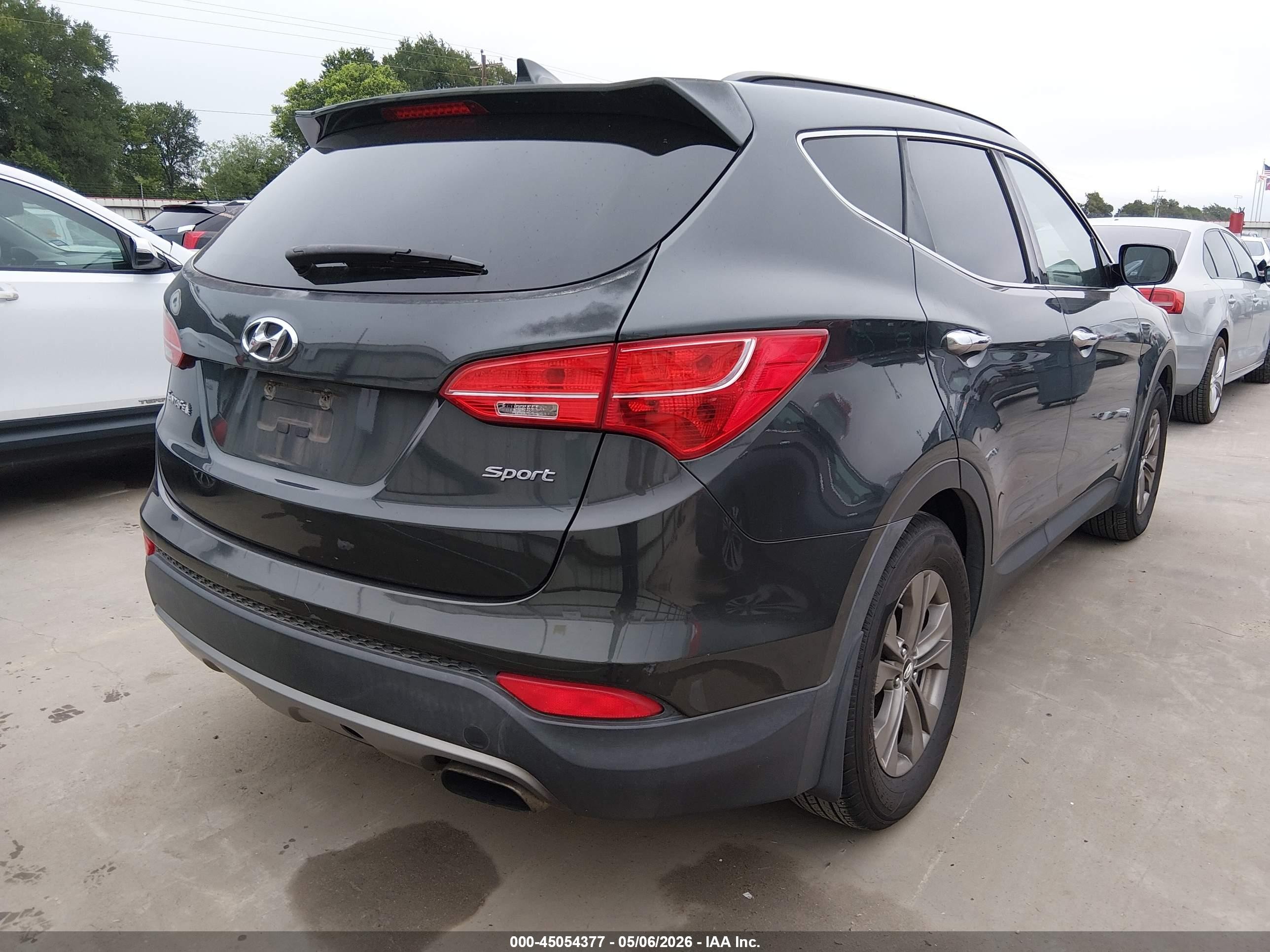 2013 Hyundai Santa Fe Sport Gray vin: 5XYZU3LB8DG042152