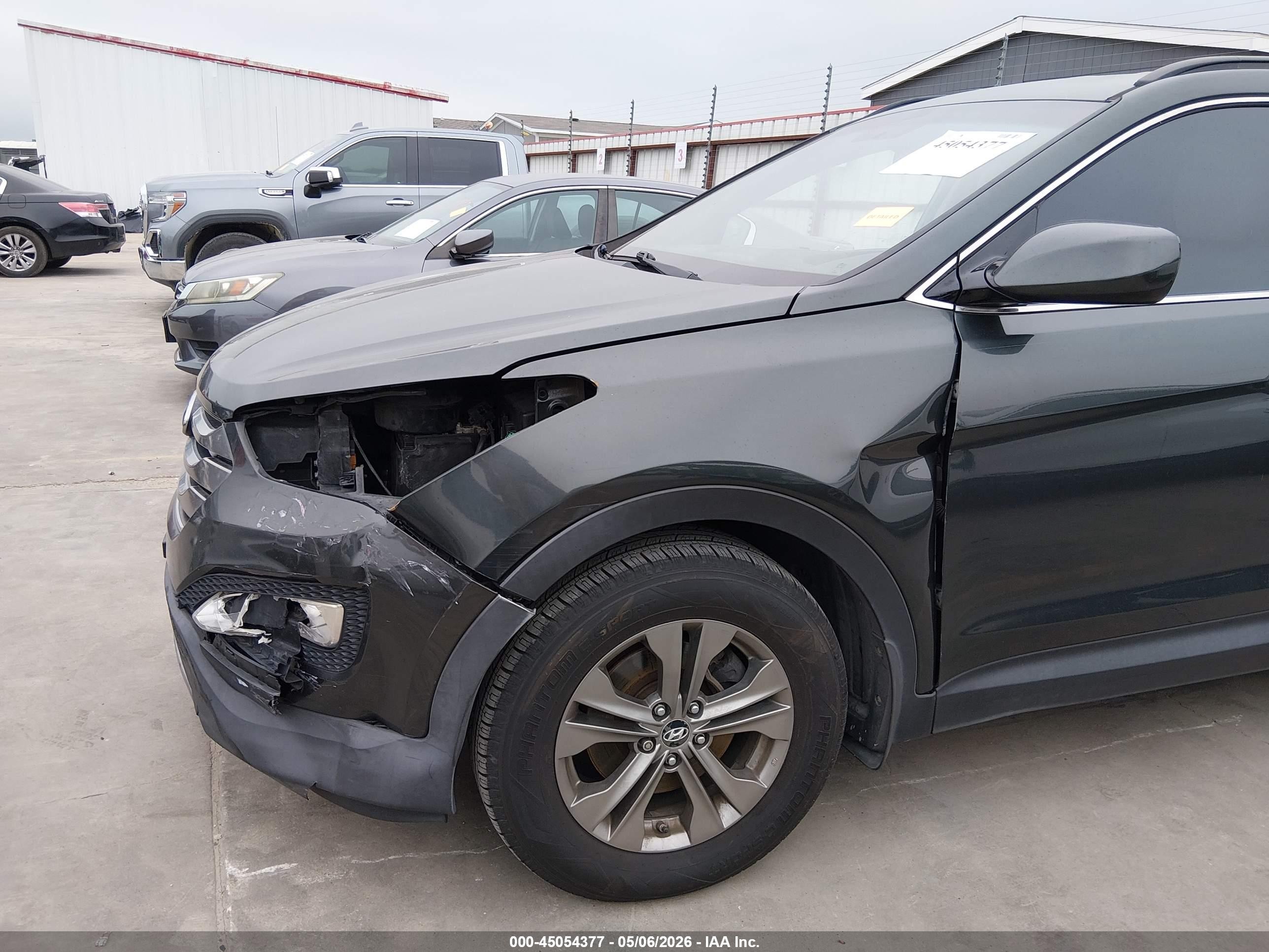 2013 Hyundai Santa Fe Sport Gray vin: 5XYZU3LB8DG042152