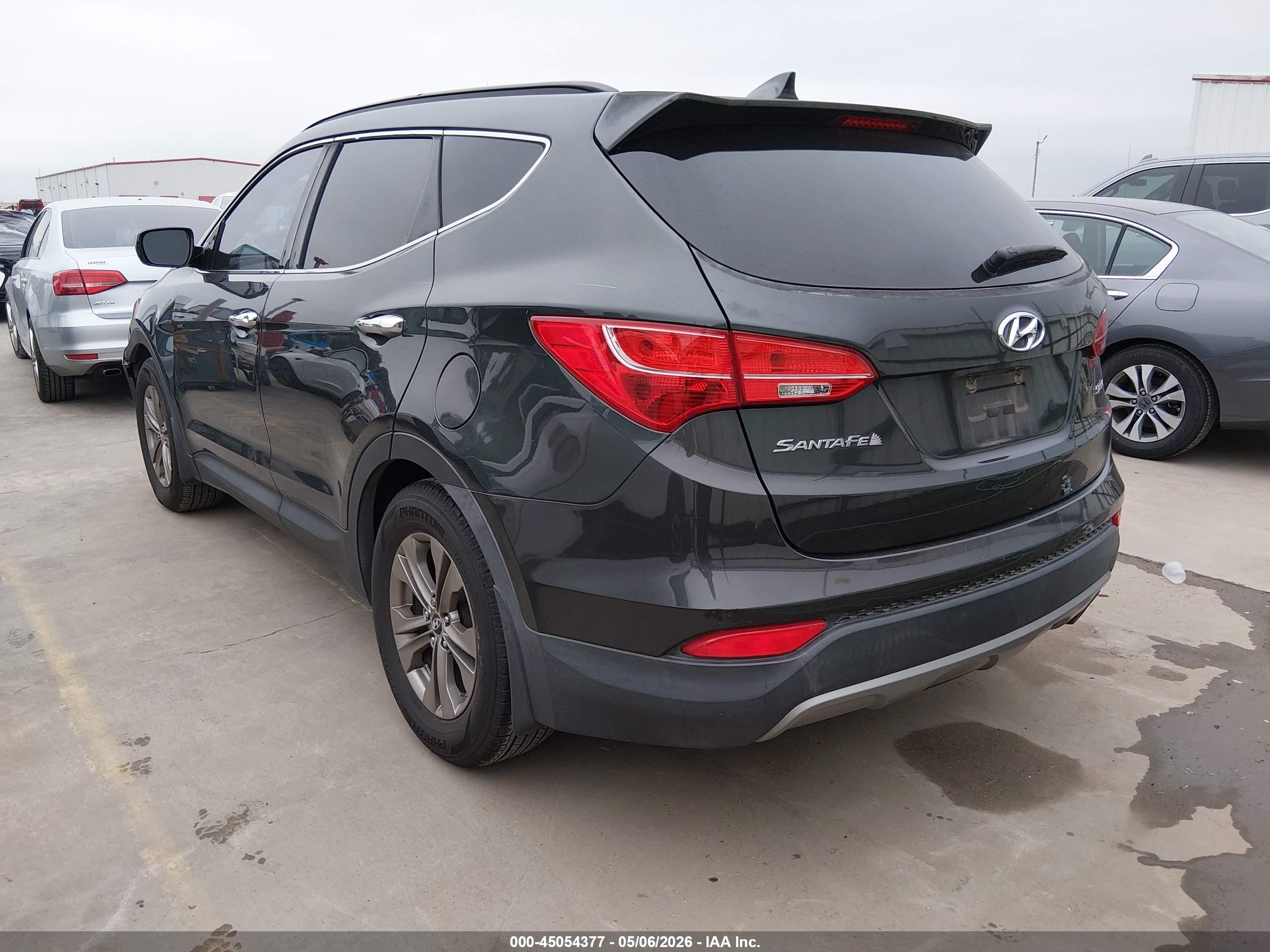 2013 Hyundai Santa Fe Sport Gray vin: 5XYZU3LB8DG042152