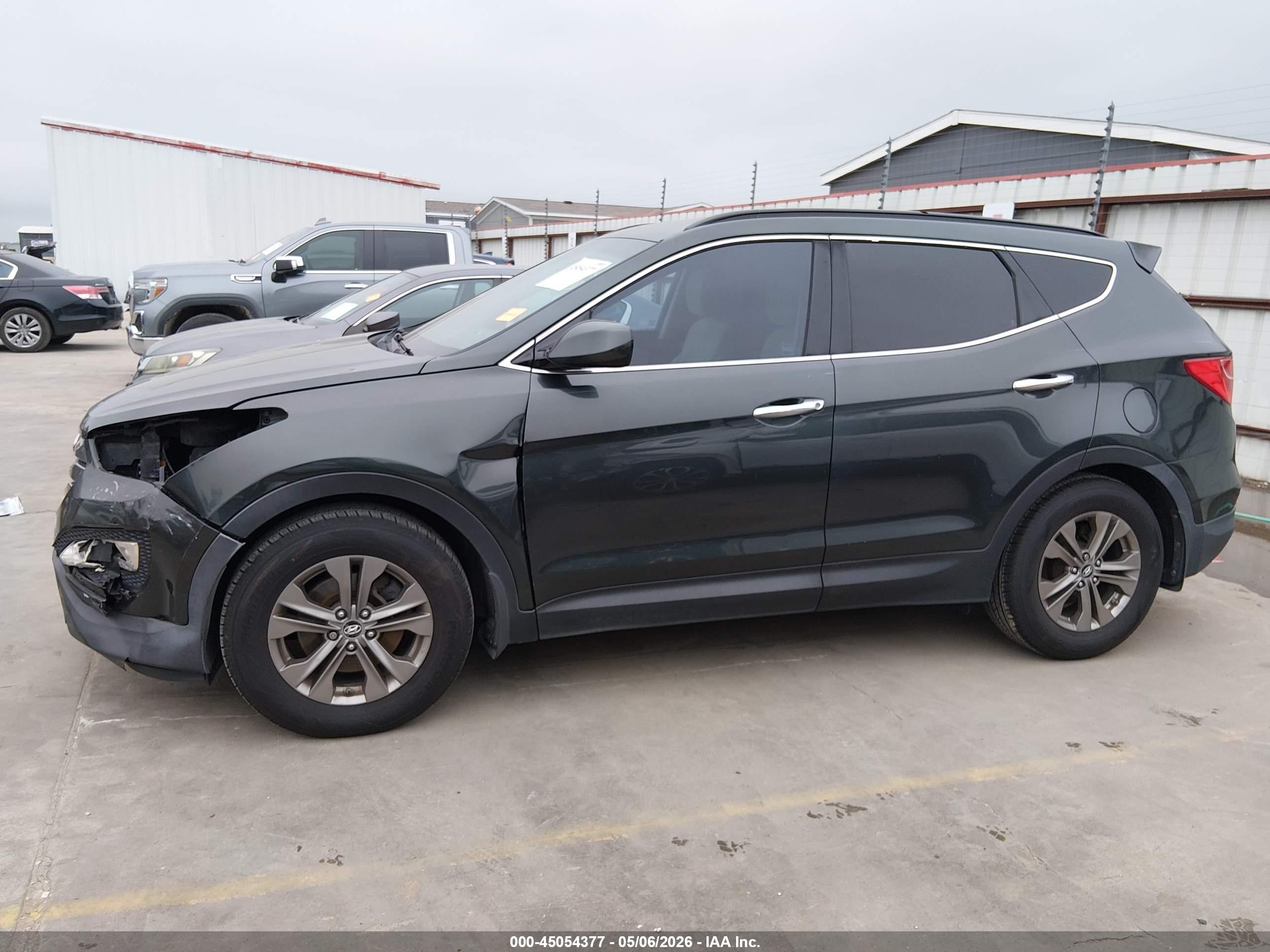 2013 Hyundai Santa Fe Sport Gray vin: 5XYZU3LB8DG042152