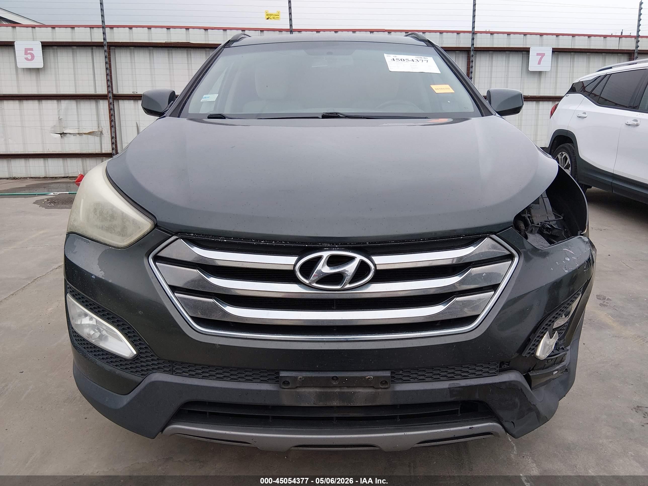 2013 Hyundai Santa Fe Sport Gray vin: 5XYZU3LB8DG042152