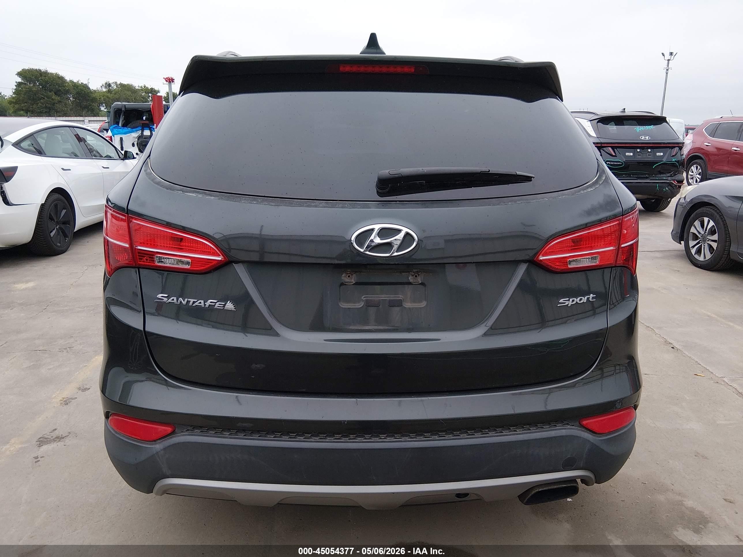 2013 Hyundai Santa Fe Sport Gray vin: 5XYZU3LB8DG042152